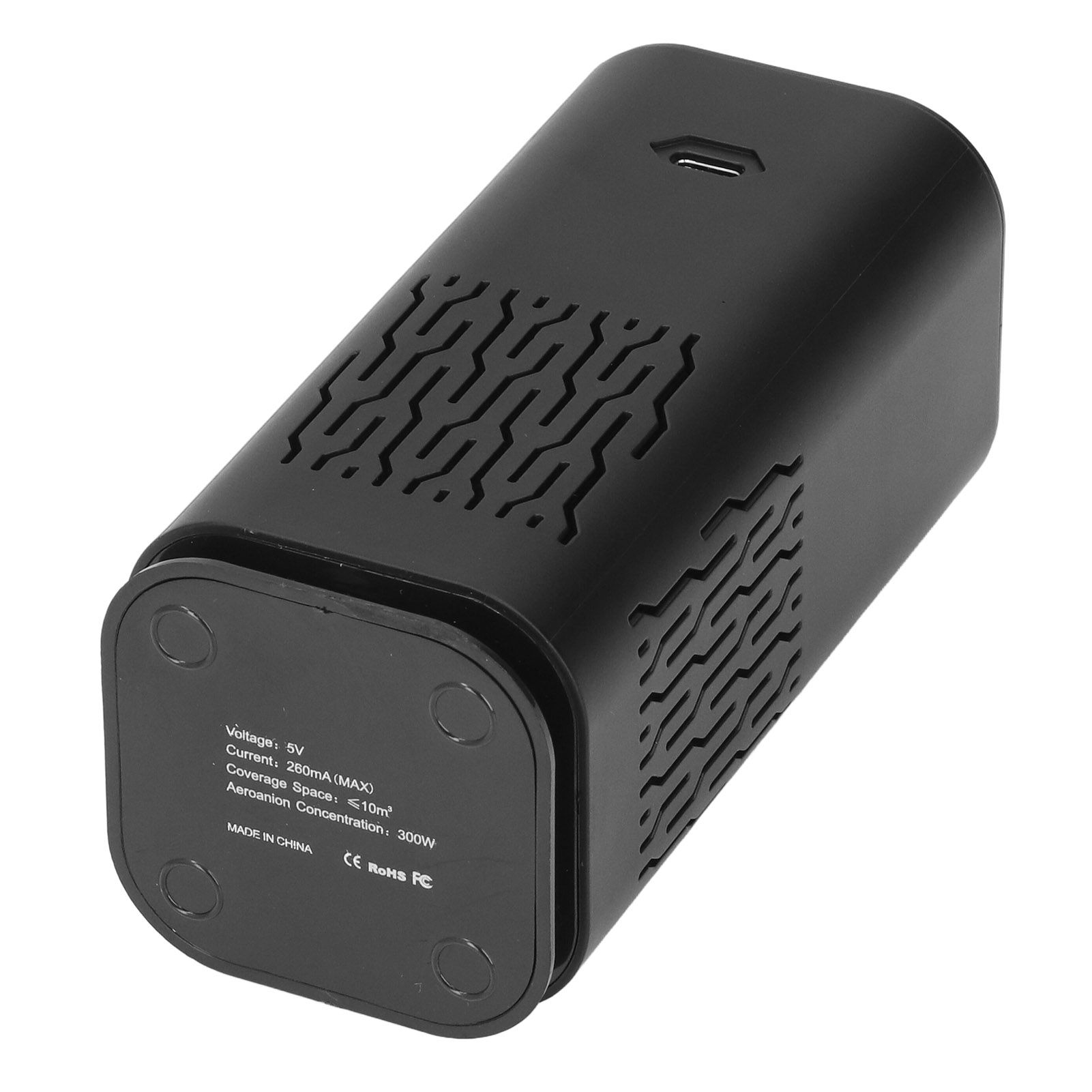 Car Purifier Tower Duct Double Inlet Design Three Dimensional Circulating USB Power Supply 5V 260mA Black Purifying Tool - Image 4