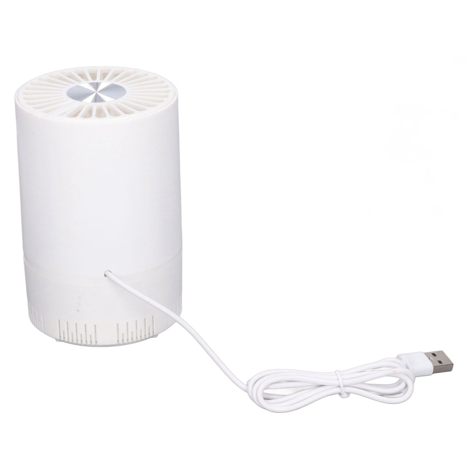 Desktop Air Purifier Intelligent USB Powered Ultra Quiet Negative Ion Air Purifier for Home Travel CarWhite - Image 2
