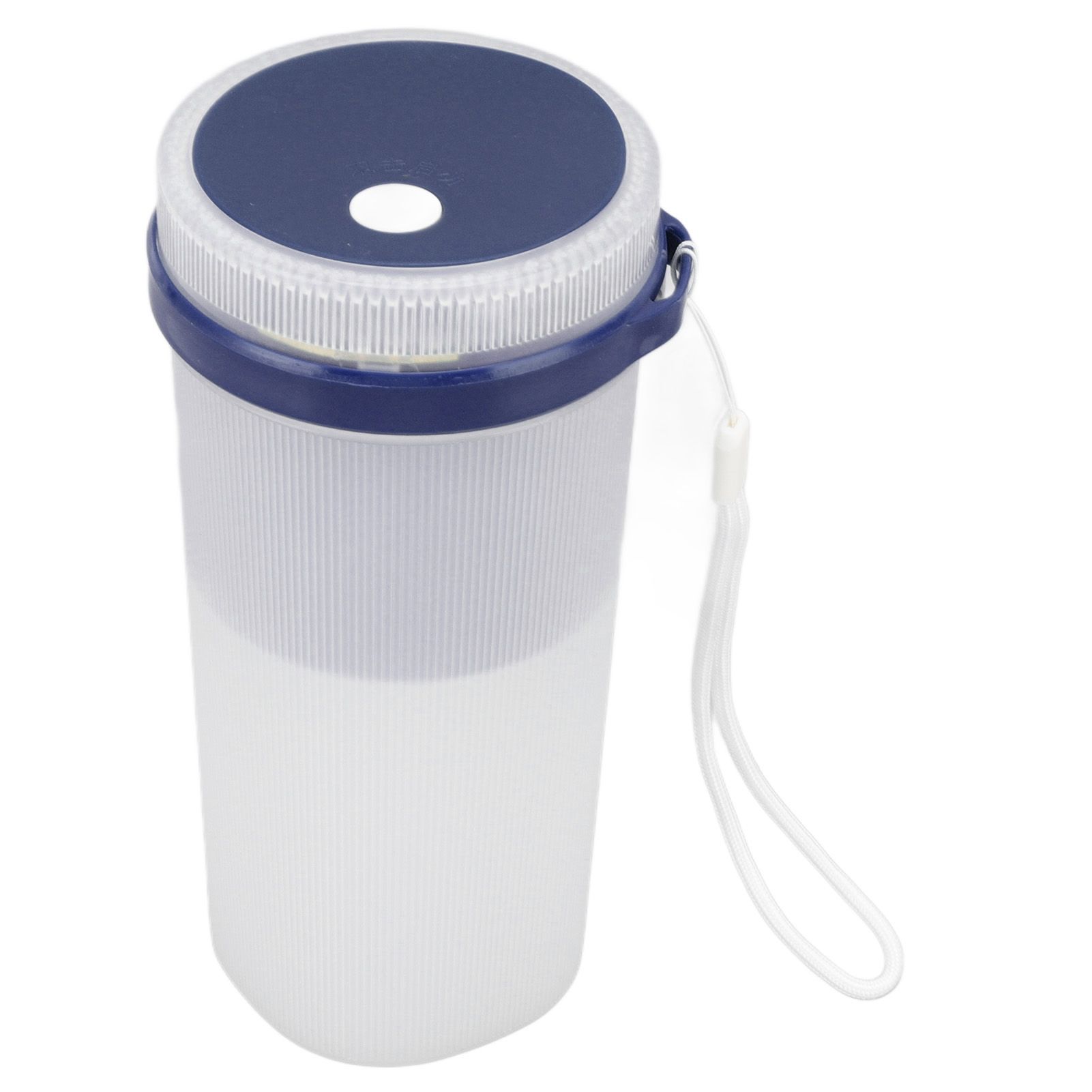 300ml USB Charging Electric Juicer Cup Security Lock Blender with 6 Leaf Knife and Waterproof Blue Light Display for Home Blue - Image 5