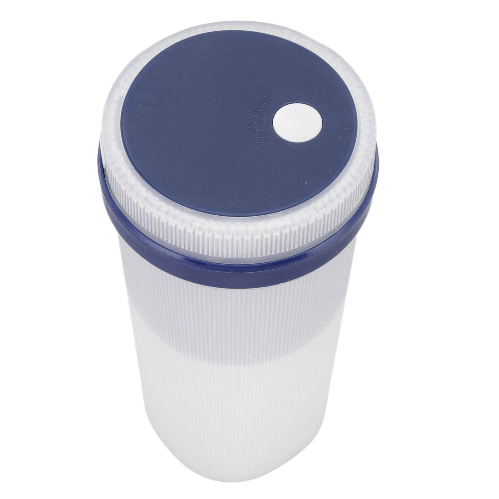 300ml USB Charging Electric Juicer Cup Security Lock Blender with 6 Leaf Knife and Waterproof Blue Light Display for Home Blue - Image 6