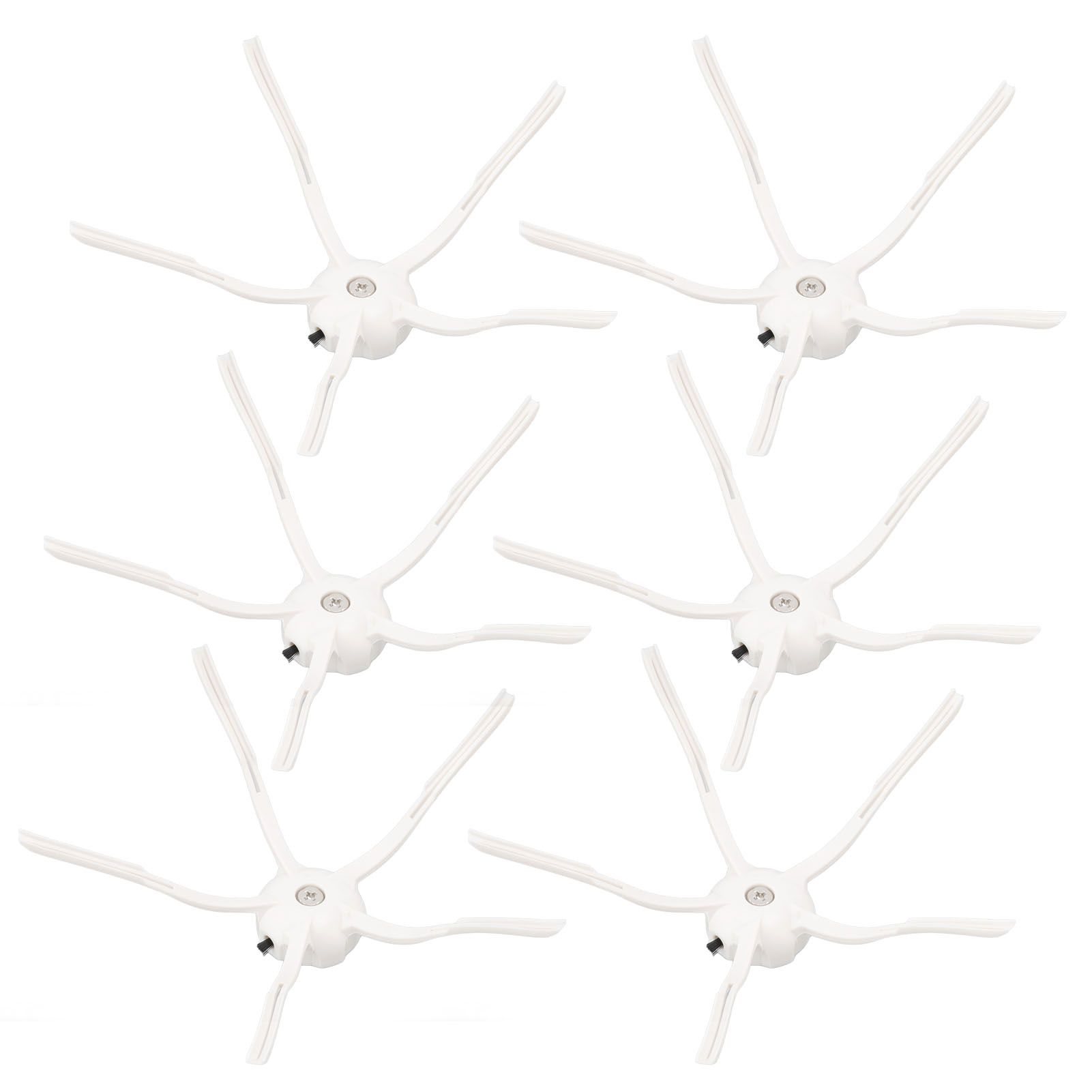 6PCS Robot Vacuum Cleaner Side Brush Silicone Sweeper Side Brush Replacement for Xiaomi Roborock S7 White - Image 3