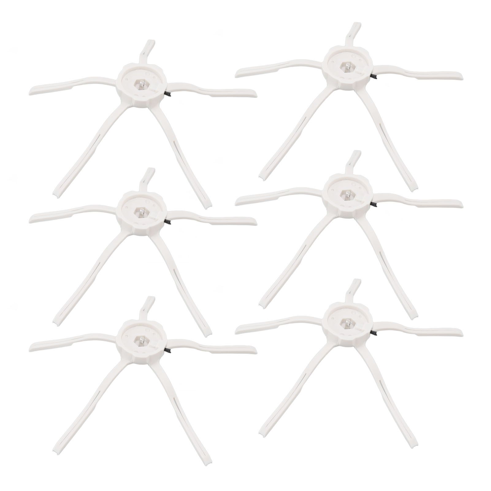 6PCS Robot Vacuum Cleaner Side Brush Silicone Sweeper Side Brush Replacement for Xiaomi Roborock S7 White - Image 5
