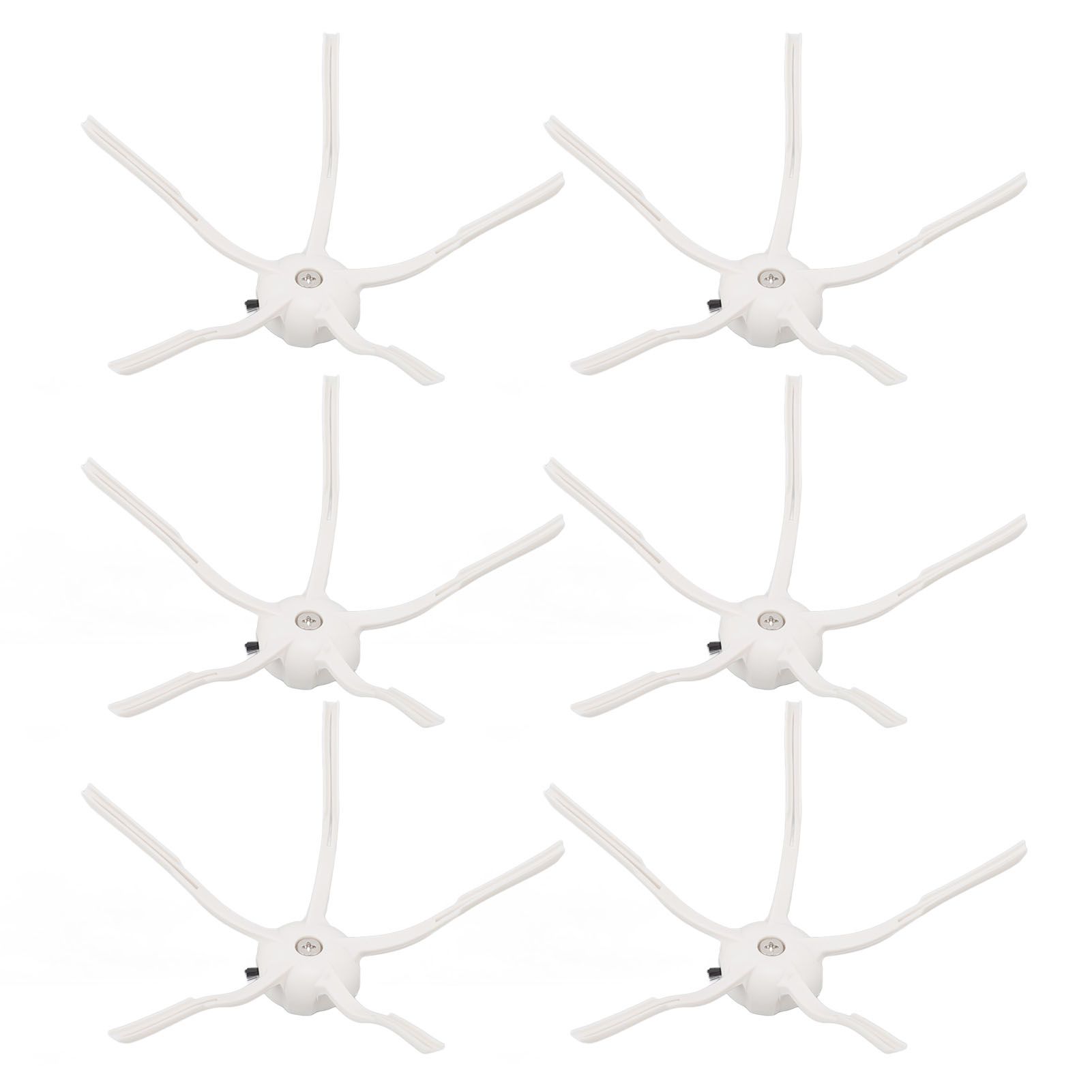 6PCS Robot Vacuum Cleaner Side Brush Silicone Sweeper Side Brush Replacement for Xiaomi Roborock S7 White - Image 6