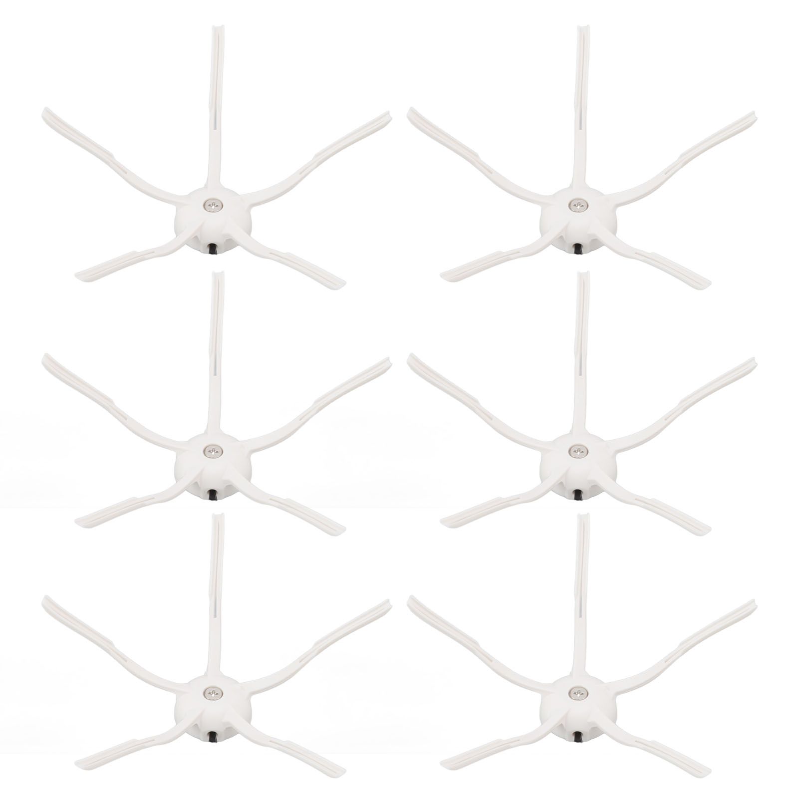 6PCS Robot Vacuum Cleaner Side Brush Silicone Sweeper Side Brush Replacement for Xiaomi Roborock S7 White - Image 7