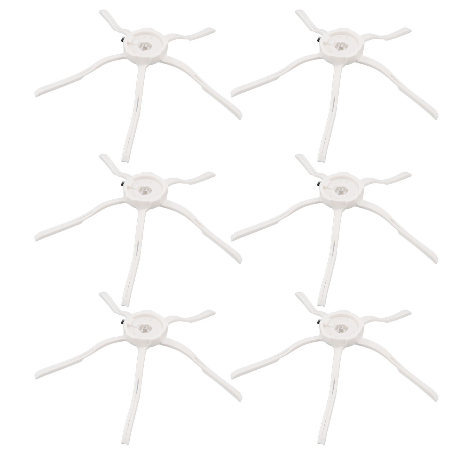 6PCS Robot Vacuum Cleaner Side Brush Silicone Sweeper Side Brush Replacement for Xiaomi Roborock S7 White - Image 8
