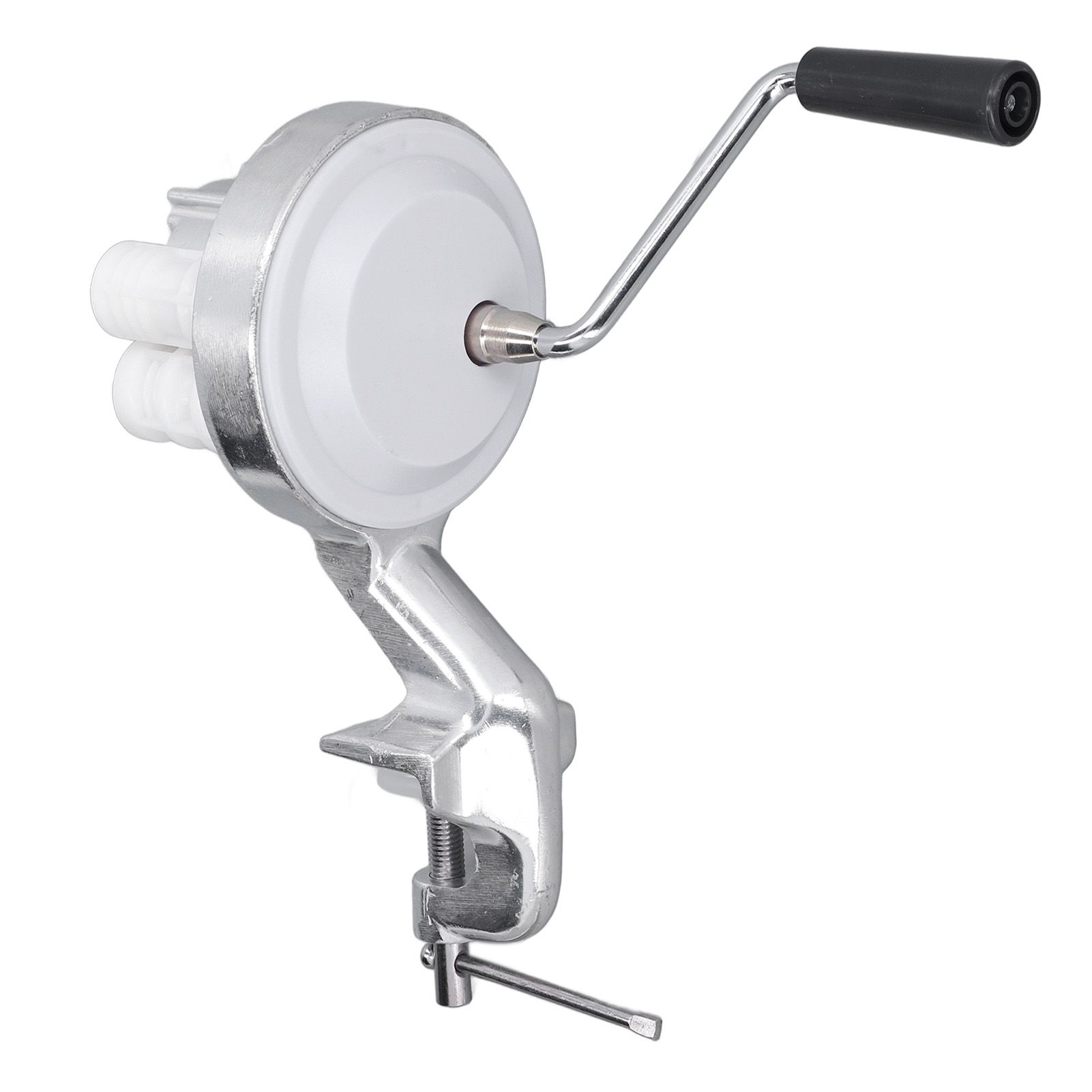Manual Macaroni Maker Aluminium Alloy Silver Portable Hand Cranking Noodles Pressing Machine for Kitchen Restaurant - Image 2