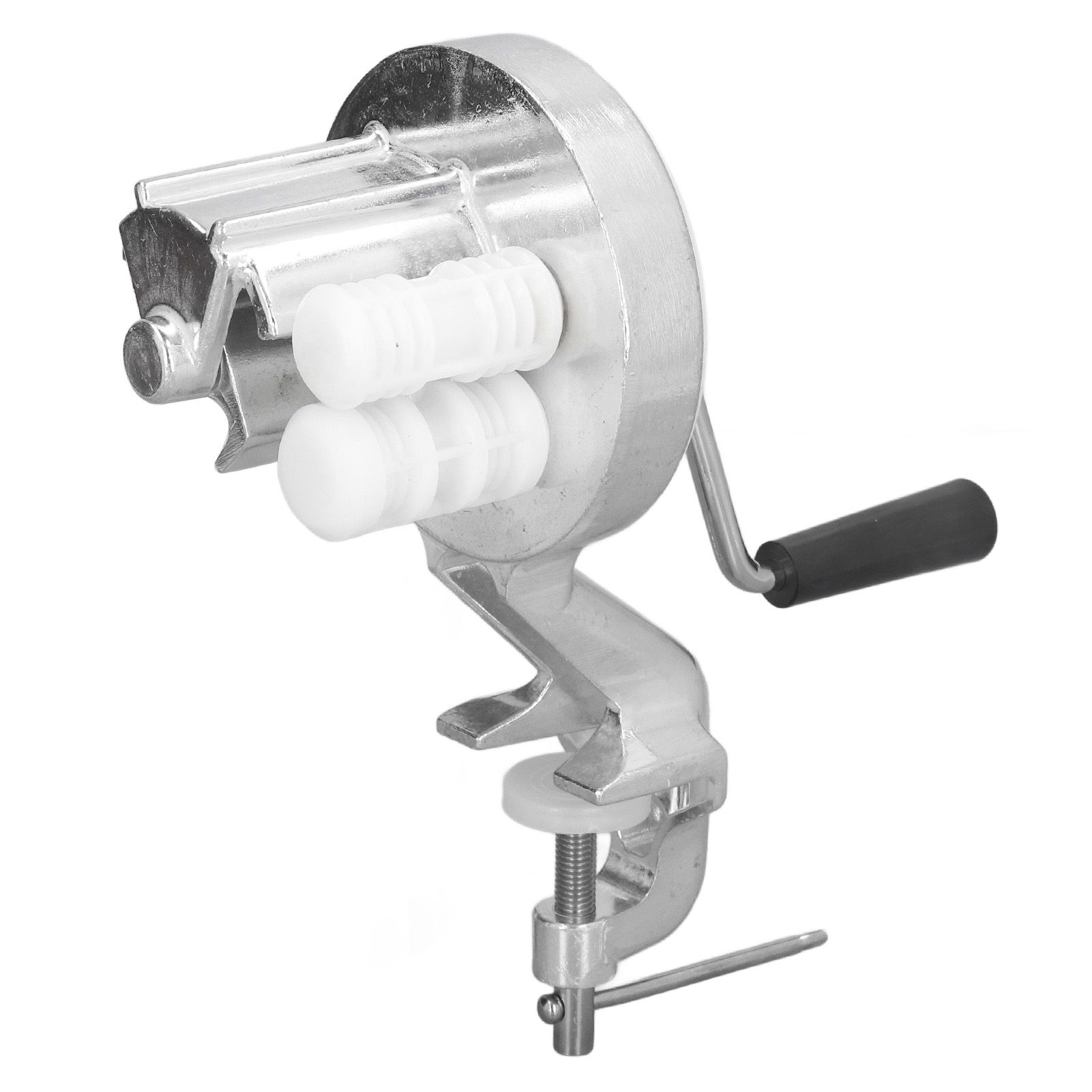Manual Macaroni Maker Aluminium Alloy Silver Portable Hand Cranking Noodles Pressing Machine for Kitchen Restaurant - Image 3