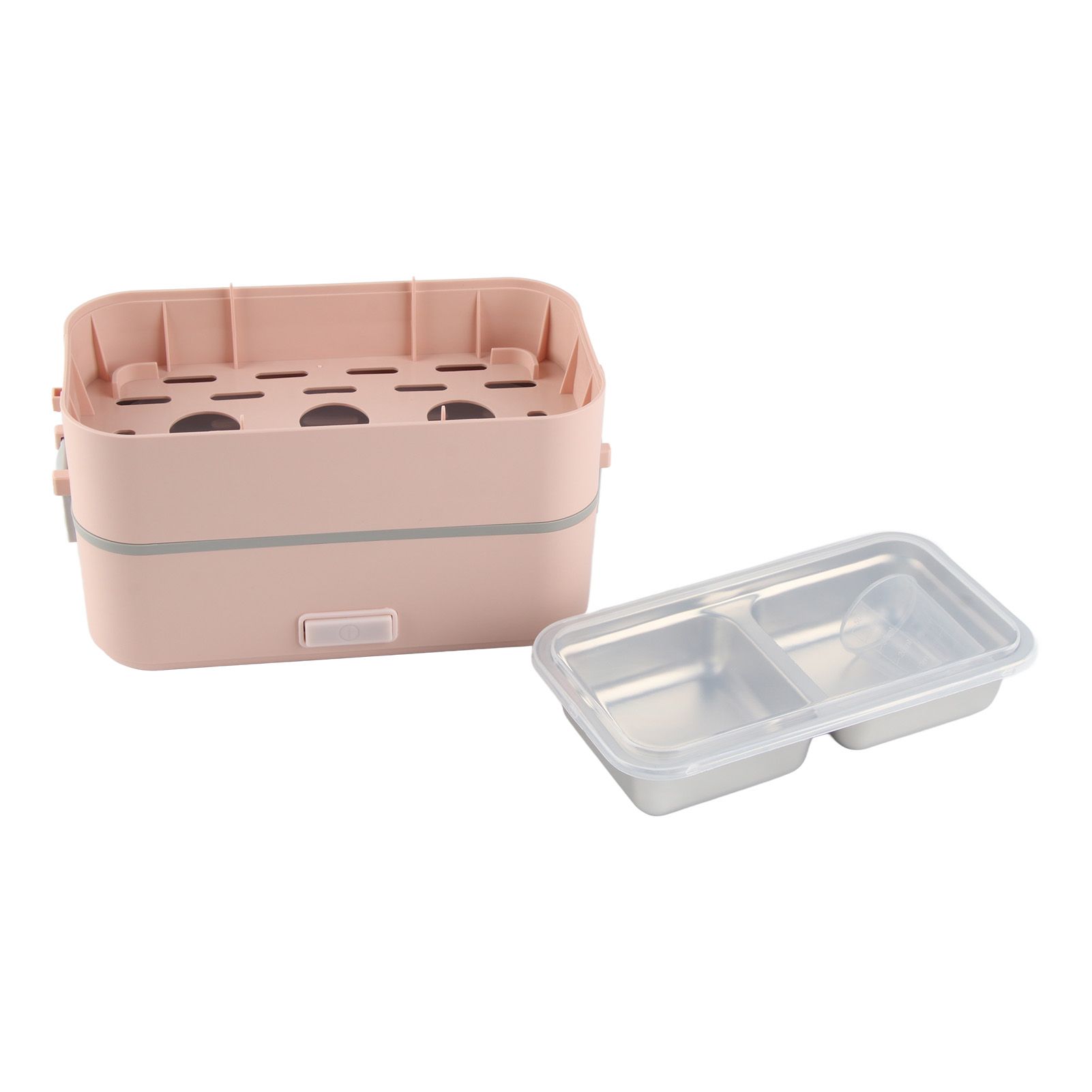 Electric Lunch Box Plug in Double Layer Stainless Steel Steaming Insulation Portable Food Warmer 300W 220V CN Plug - Image 3