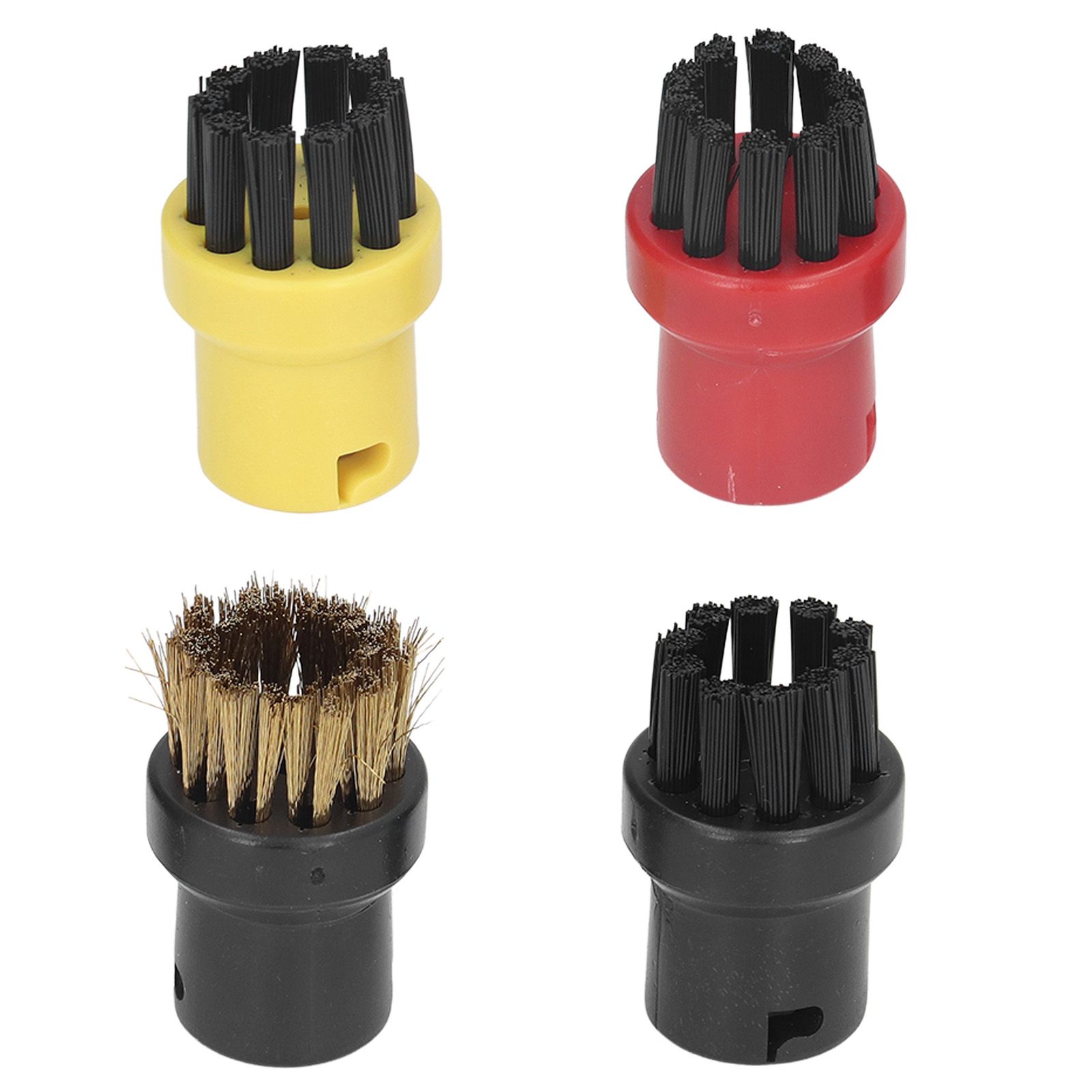 Round Small Brush Head Steam Cleaner Brushes for Karcher SC1 SC2 SC3 SC4 SC5 SC7 - Image 1