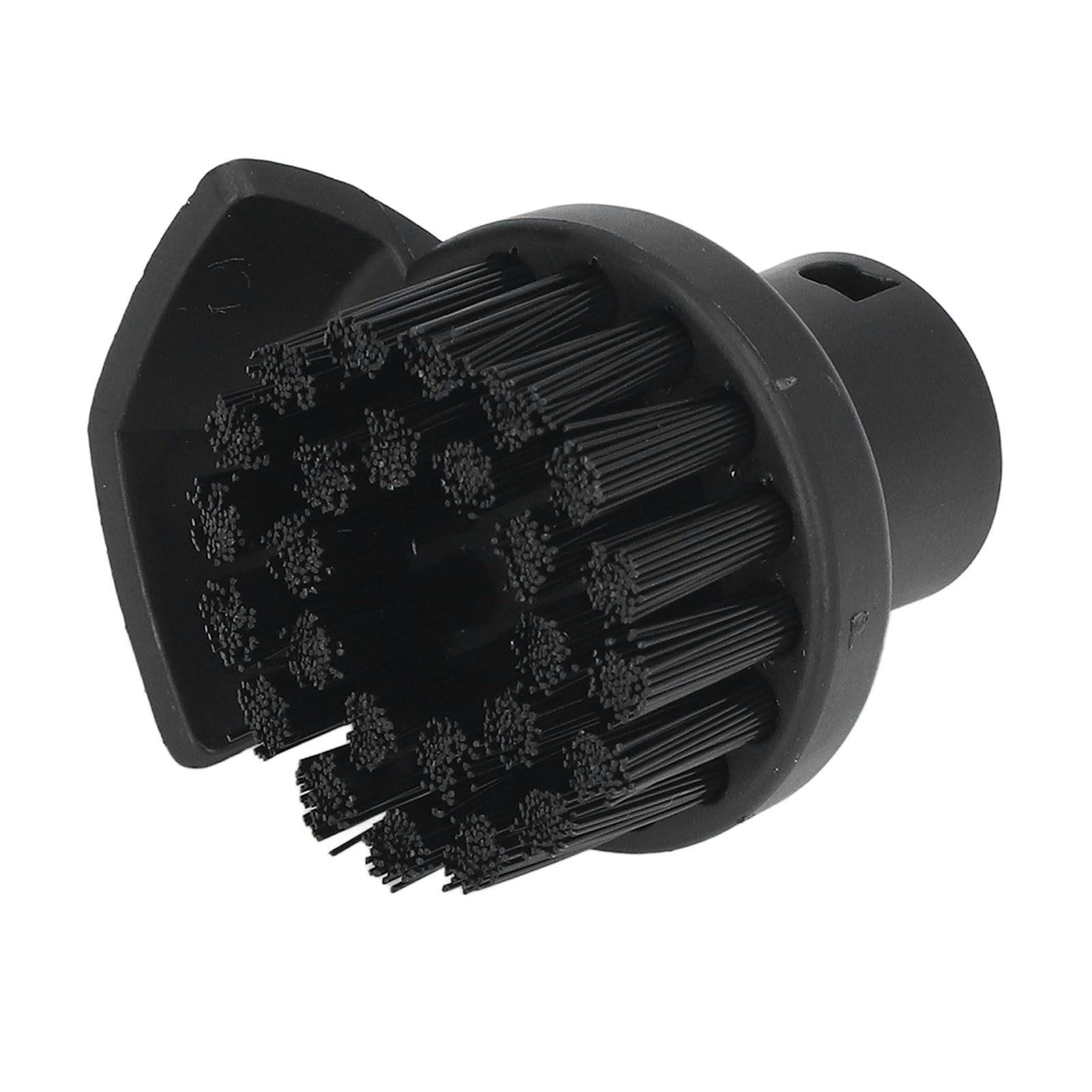 Steam Cleaner Round Brush Black Hard Bristles Cleaning Brush Replacement with Scraper for Karcher SC1 SC2 SC3 - Image 5