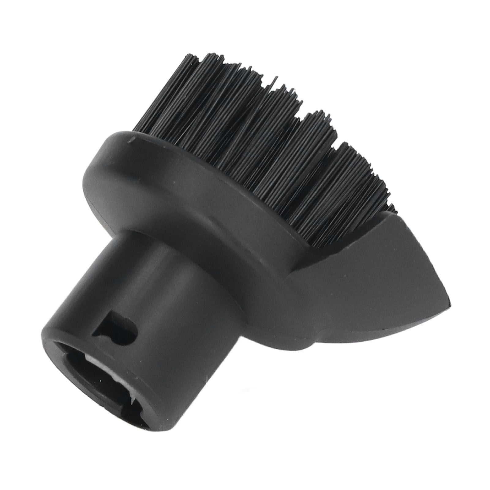 Steam Cleaner Round Brush Black Hard Bristles Cleaning Brush Replacement with Scraper for Karcher SC1 SC2 SC3 - Image 8
