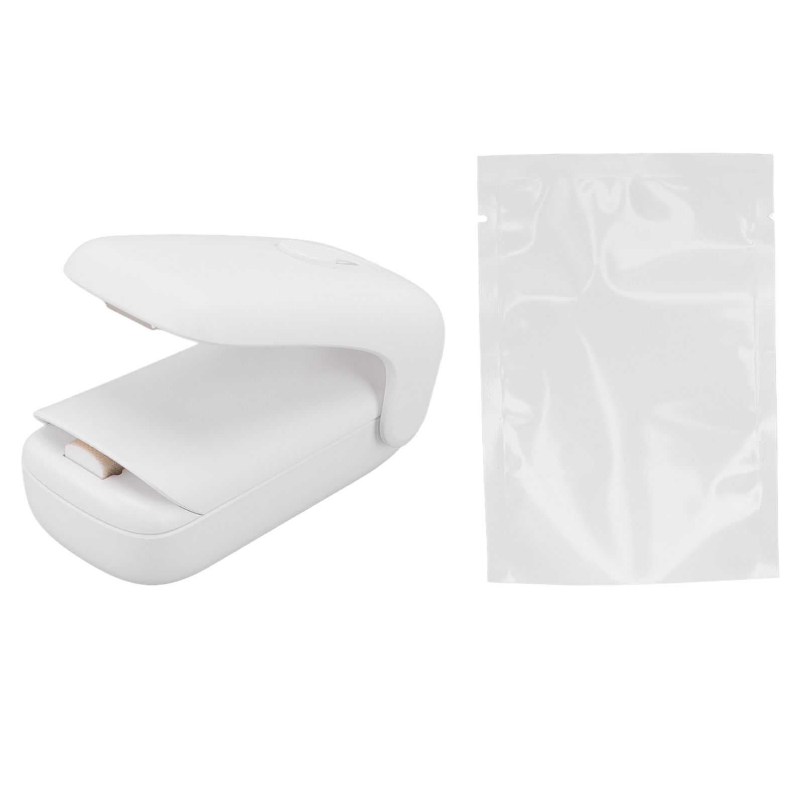 Bag Sealer 2 in 1 ABS Handheld Portable Food Snack Bag Sealing Machine with Springback Pocket Knife - Image 1