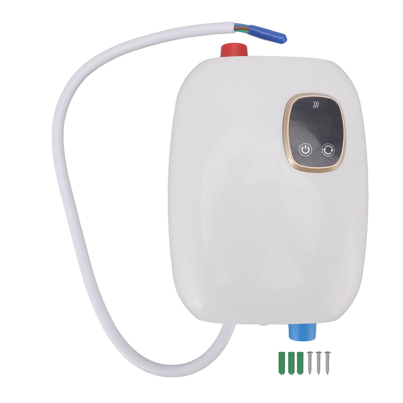 5500W Small Electric Instant Hot Water Heater with Digital Touch Screen Smart Thermostat Water Heater 220V - Image 1