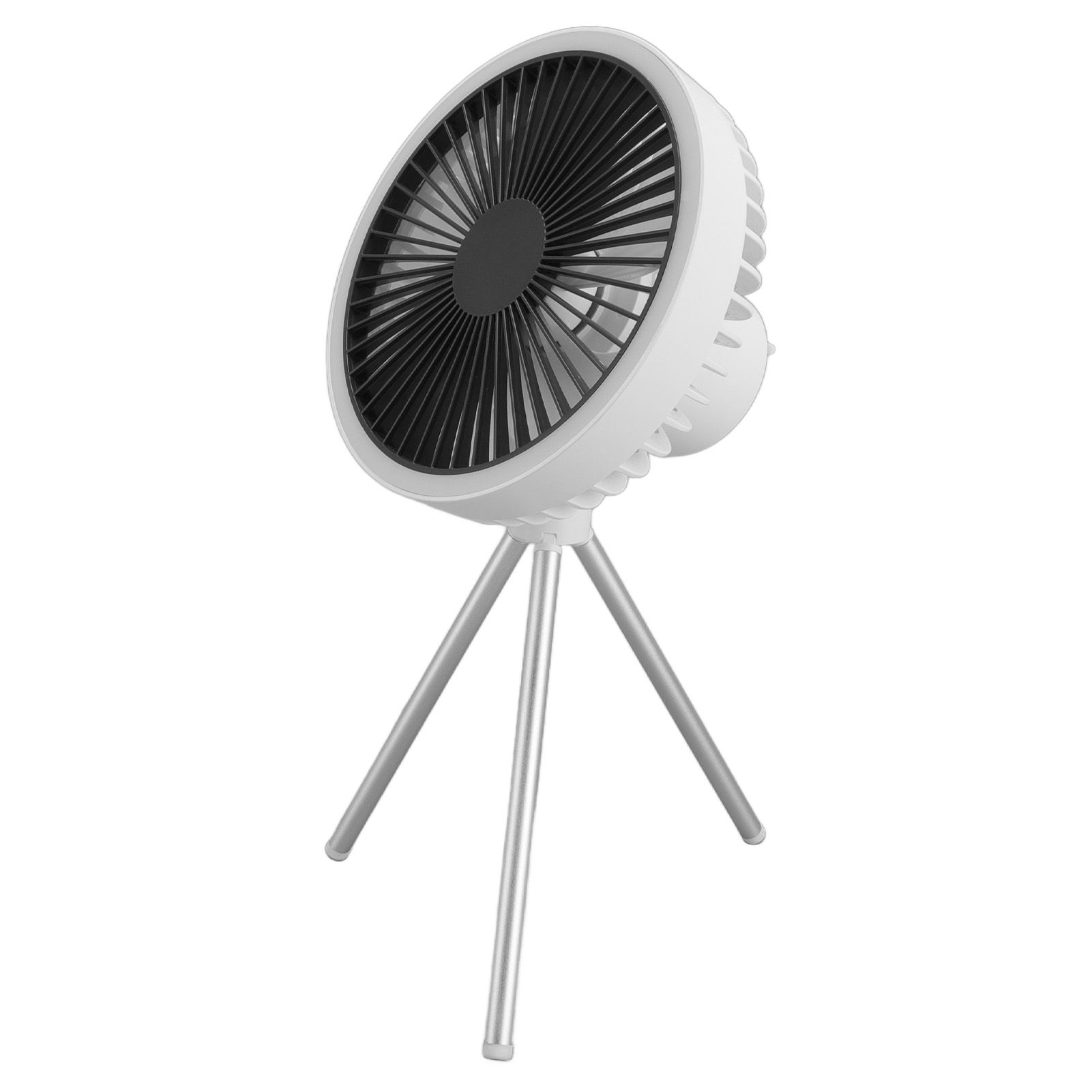 Tripod Fan 10000mAh 3 Gears Adjustable Timing Function Portable Desktop Fan with Light for Outdoor Camping White - Image 5