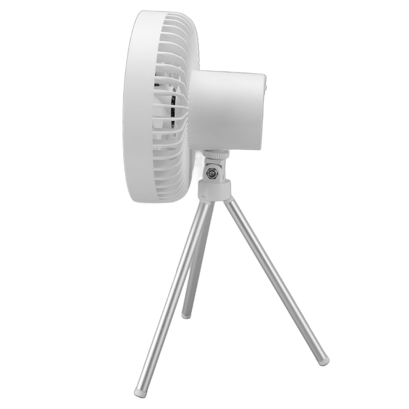 Tripod Fan 10000mAh 3 Gears Adjustable Timing Function Portable Desktop Fan with Light for Outdoor Camping White - Image 8