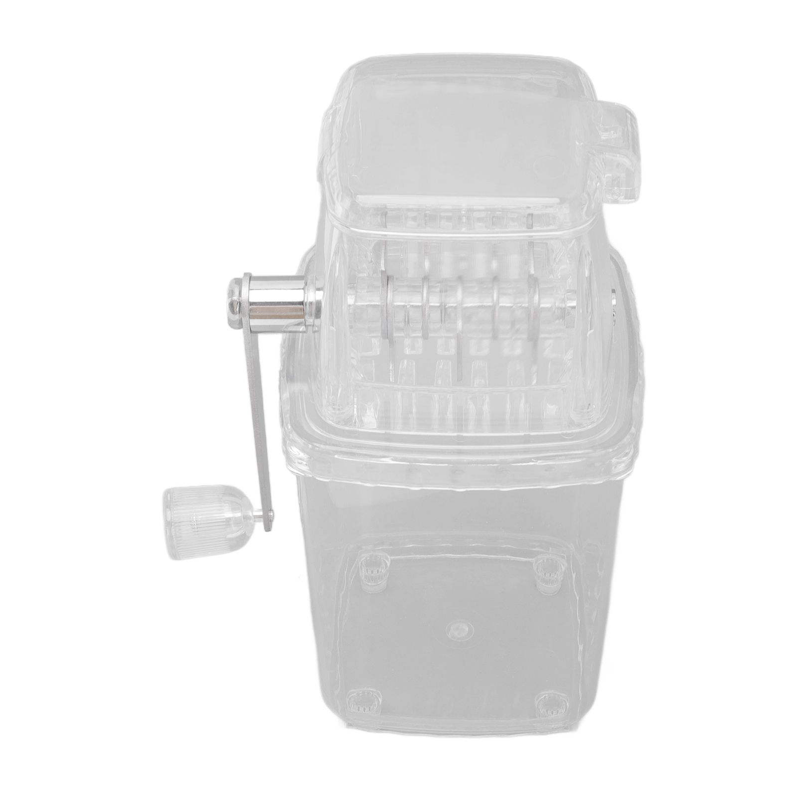 Manual Ice Crusher Small Portable Shaver Hand Operated Snow Cone Machine for Home Transparent - Image 3