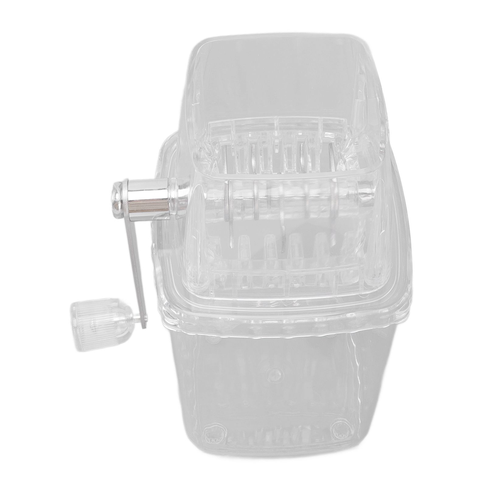 Manual Ice Crusher Small Portable Shaver Hand Operated Snow Cone Machine for Home Transparent - Image 4