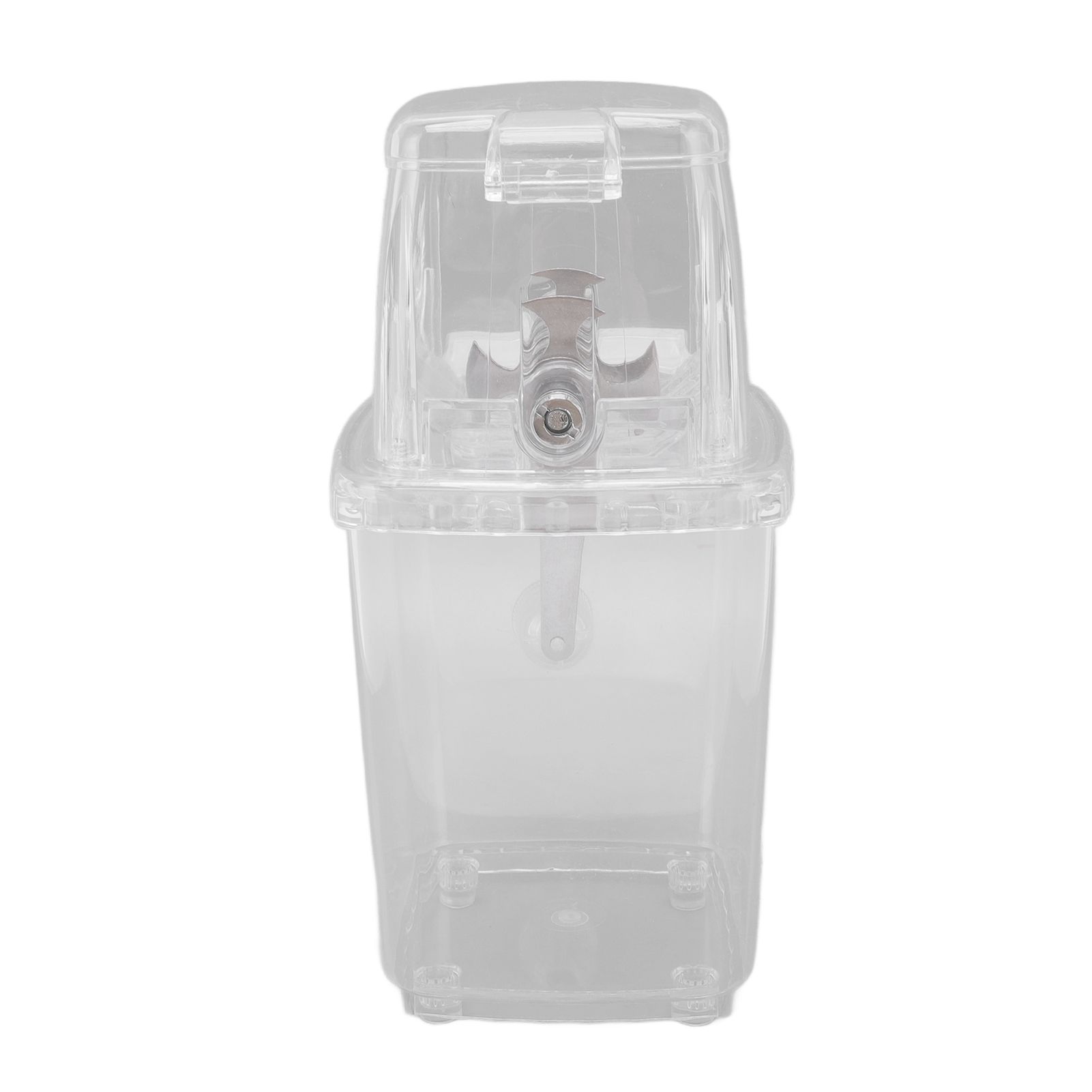 Manual Ice Crusher Small Portable Shaver Hand Operated Snow Cone Machine for Home Transparent - Image 5