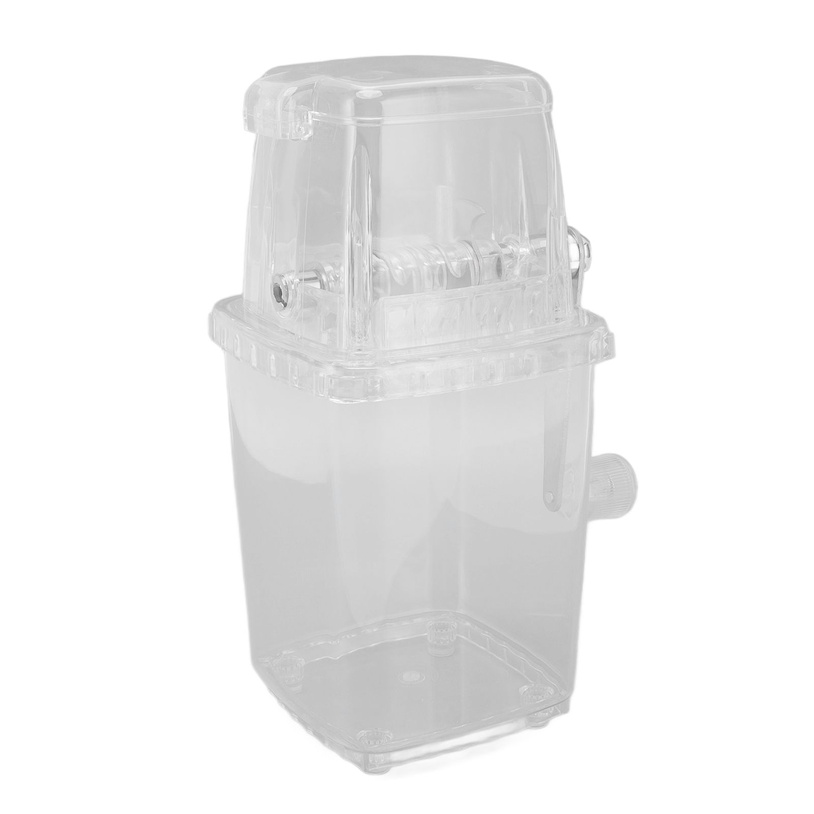 Manual Ice Crusher Small Portable Shaver Hand Operated Snow Cone Machine for Home Transparent - Image 7