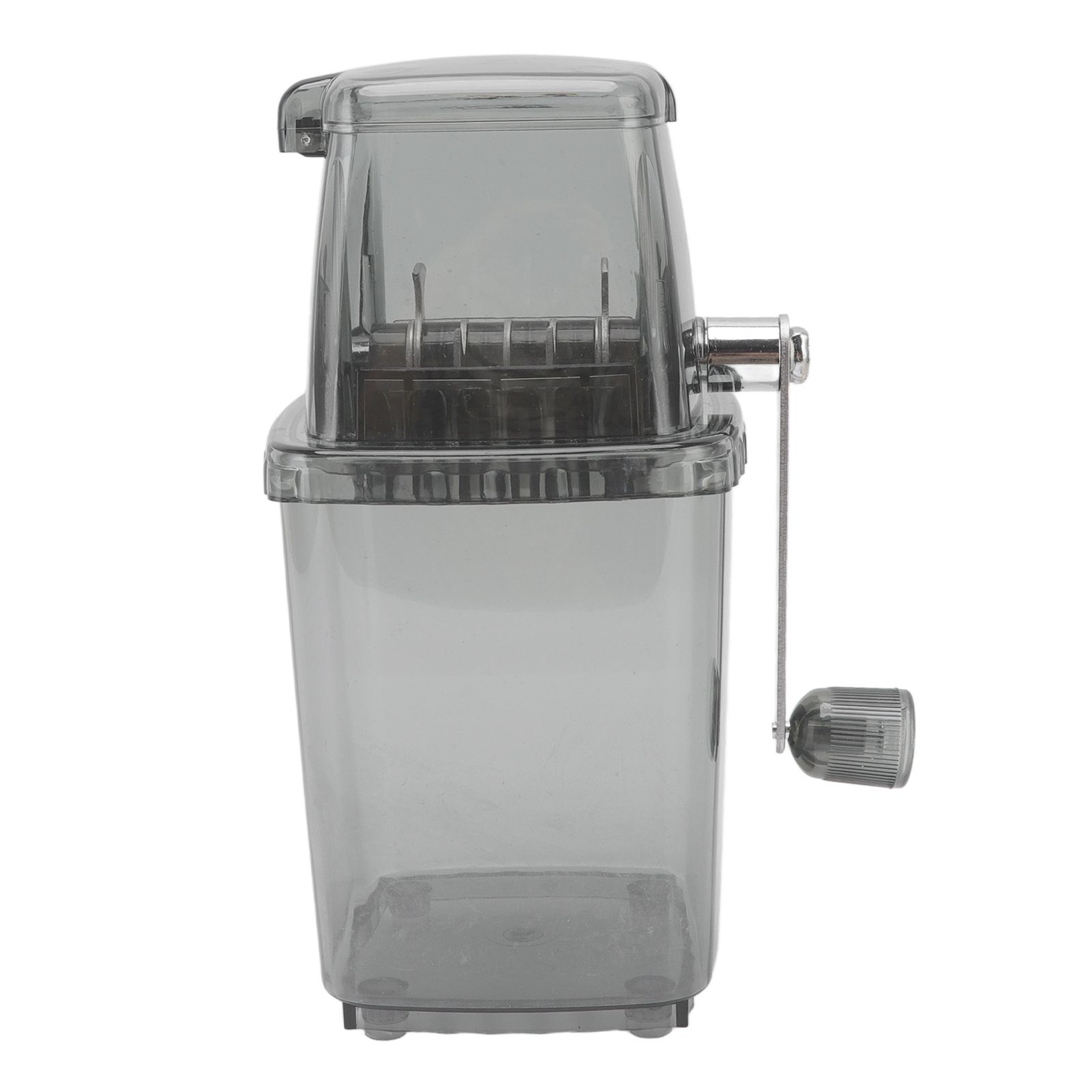 Manual Ice Crusher Small Portable Shaver Hand Operated Snow Cone Machine for Home Grey - Image 6