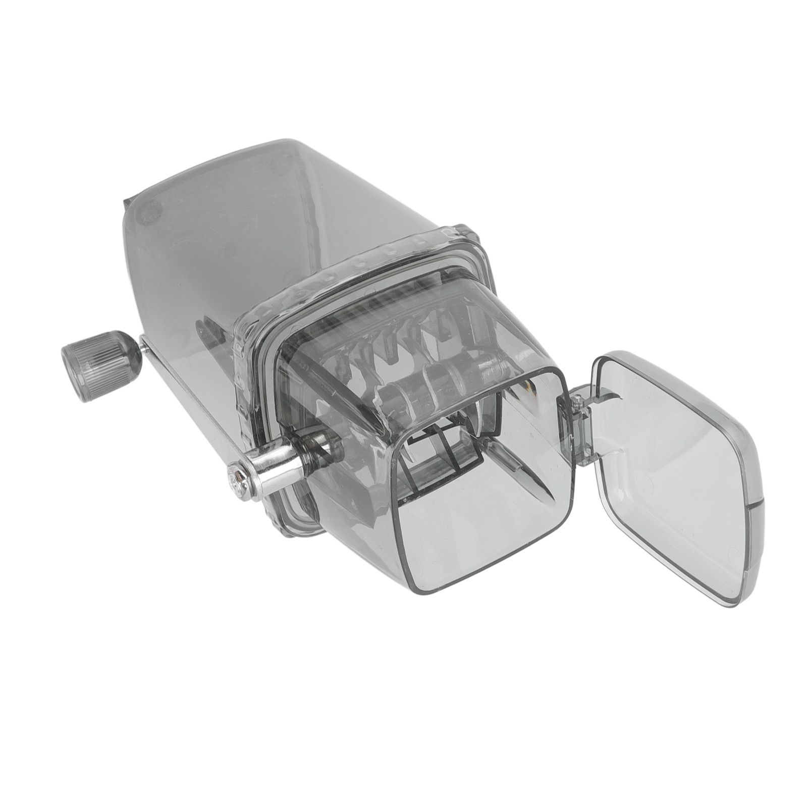 Manual Ice Crusher Small Portable Shaver Hand Operated Snow Cone Machine for Home Grey - Image 7