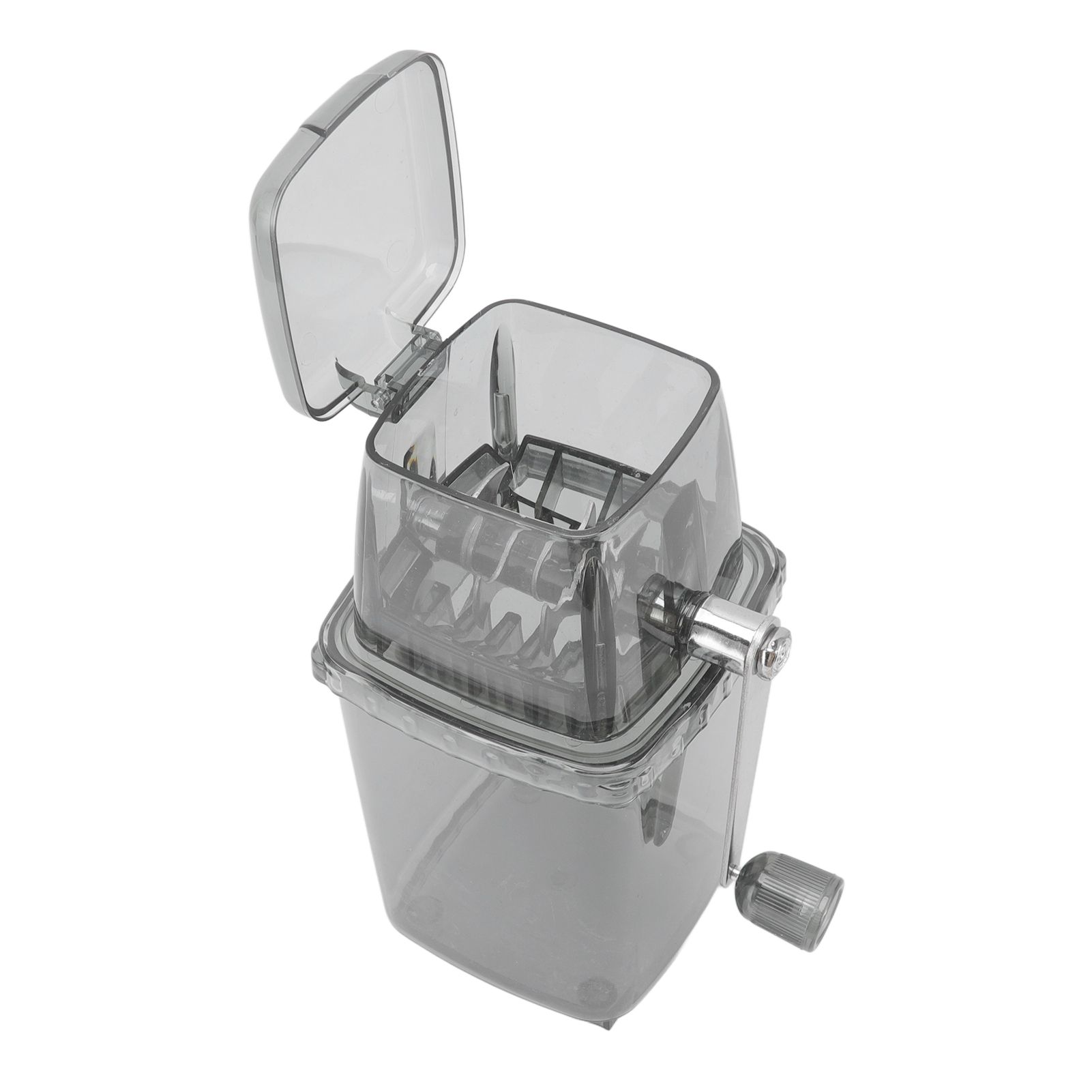 Manual Ice Crusher Small Portable Shaver Hand Operated Snow Cone Machine for Home Grey - Image 8