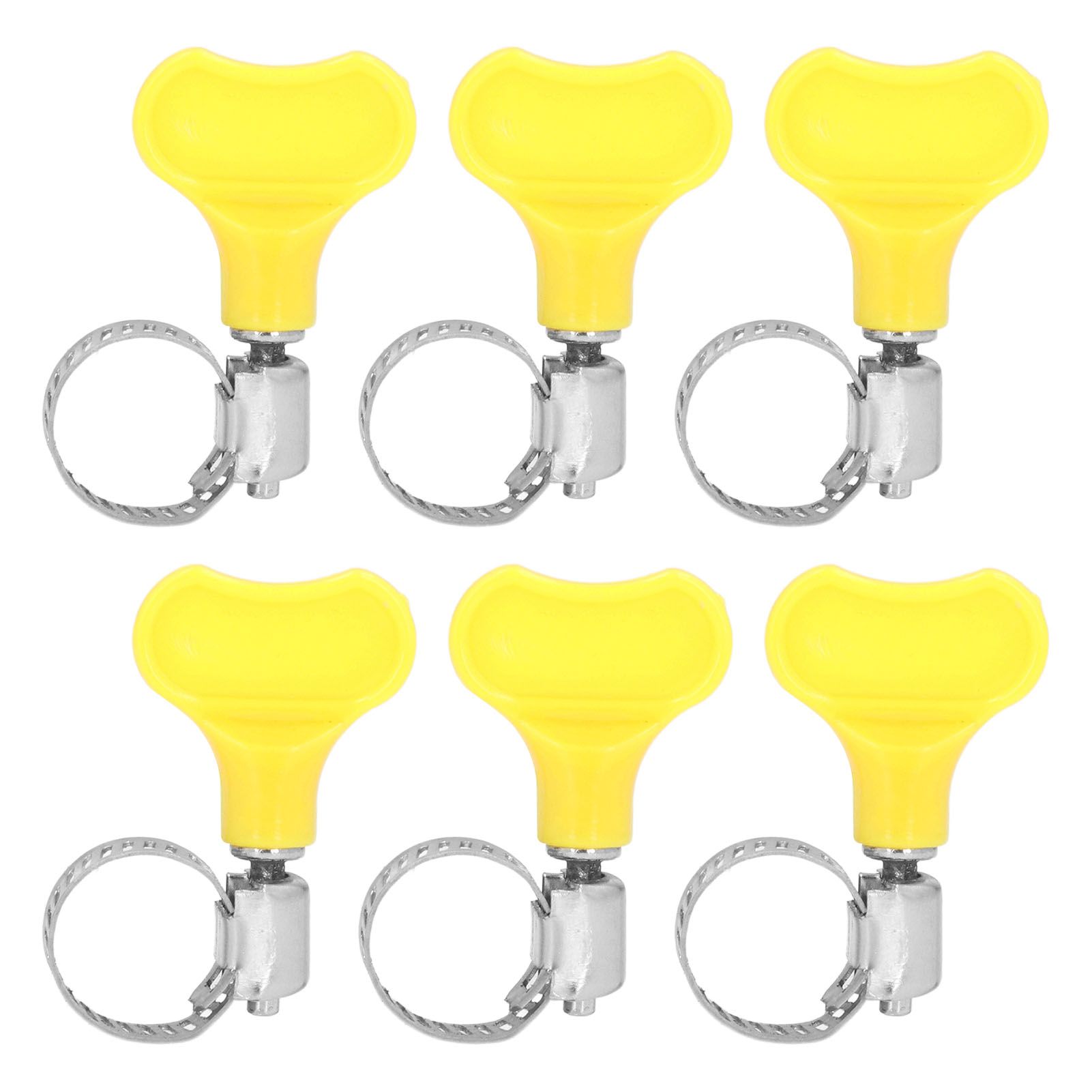 15 Pcs Stainless Steel Hose Clamp Corrosion Resistant Reusable Worm Gear Pipe Clip with Adjustment Handle - Image 2