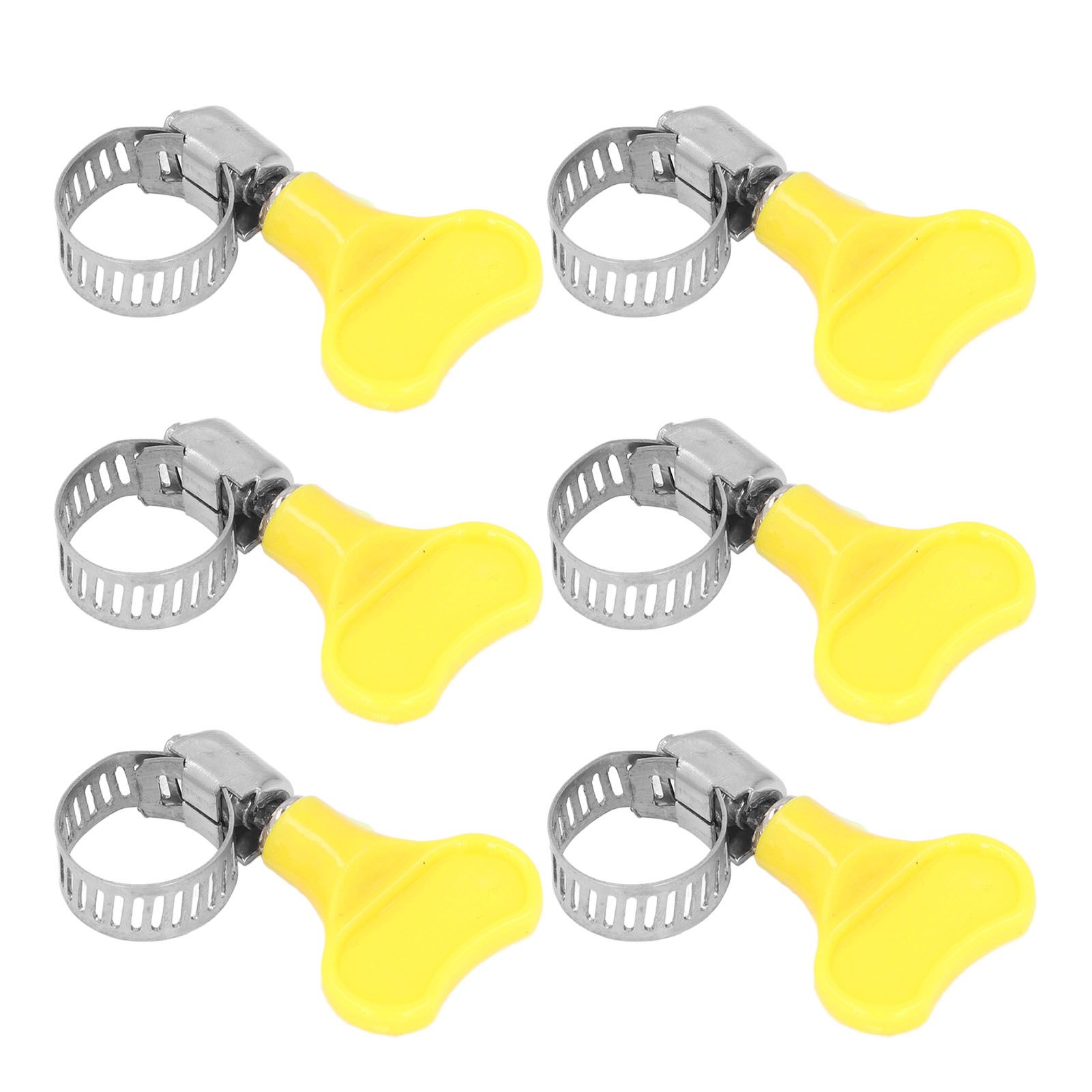 15 Pcs Stainless Steel Hose Clamp Corrosion Resistant Reusable Worm Gear Pipe Clip with Adjustment Handle - Image 3