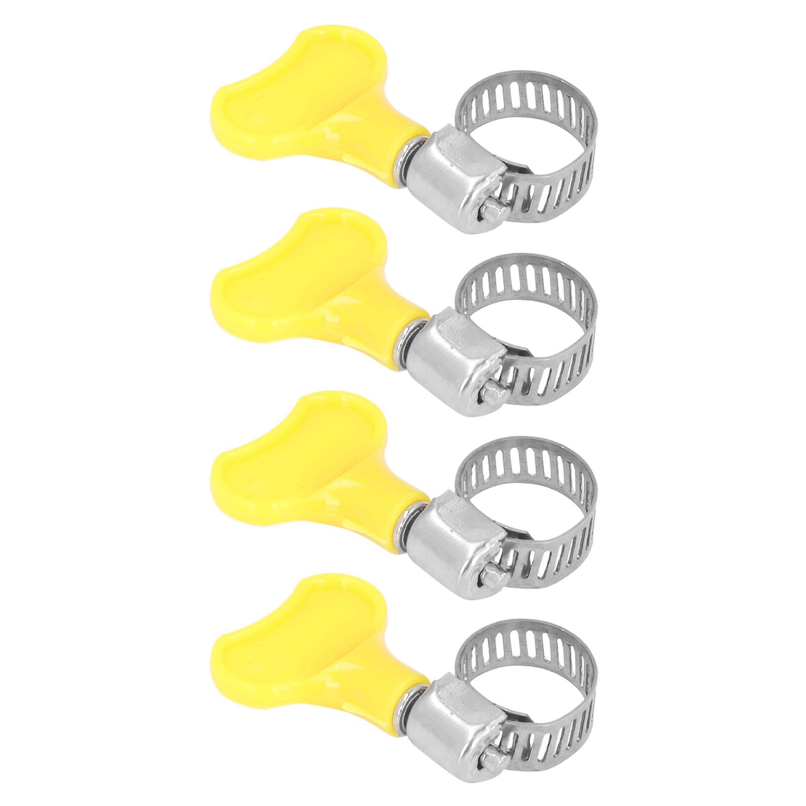 15 Pcs Stainless Steel Hose Clamp Corrosion Resistant Reusable Worm Gear Pipe Clip with Adjustment Handle - Image 4