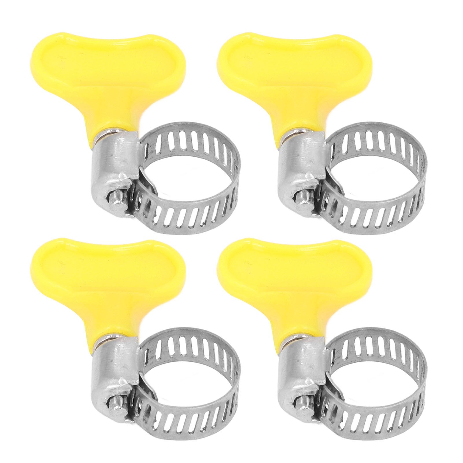 15 Pcs Stainless Steel Hose Clamp Corrosion Resistant Reusable Worm Gear Pipe Clip with Adjustment Handle - Image 6