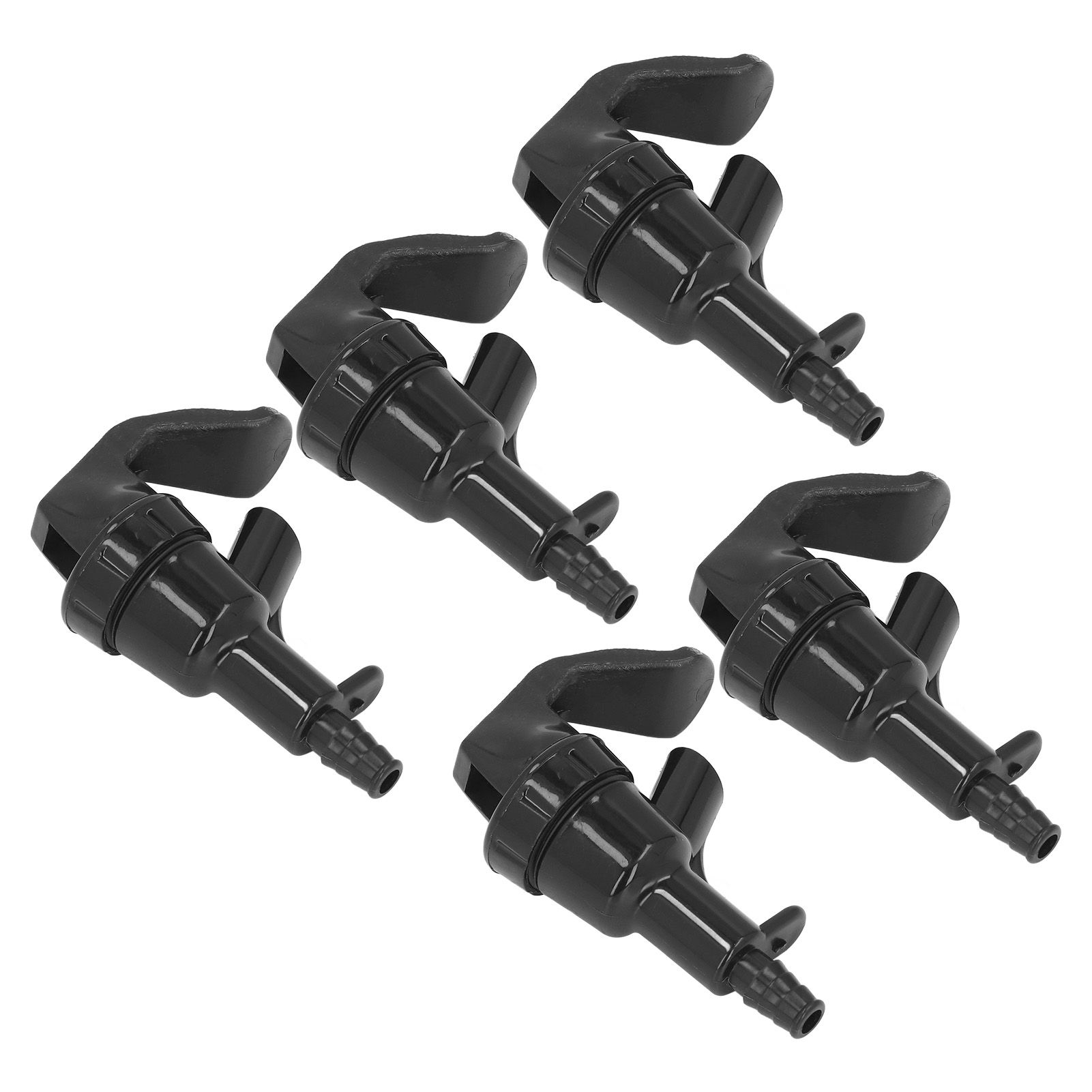 5Pcs Beer Tap Brewing Barrel Faucet ABS 20PSI 1/4in Bard Connector 3/16in Outlet Set Kit - Image 2