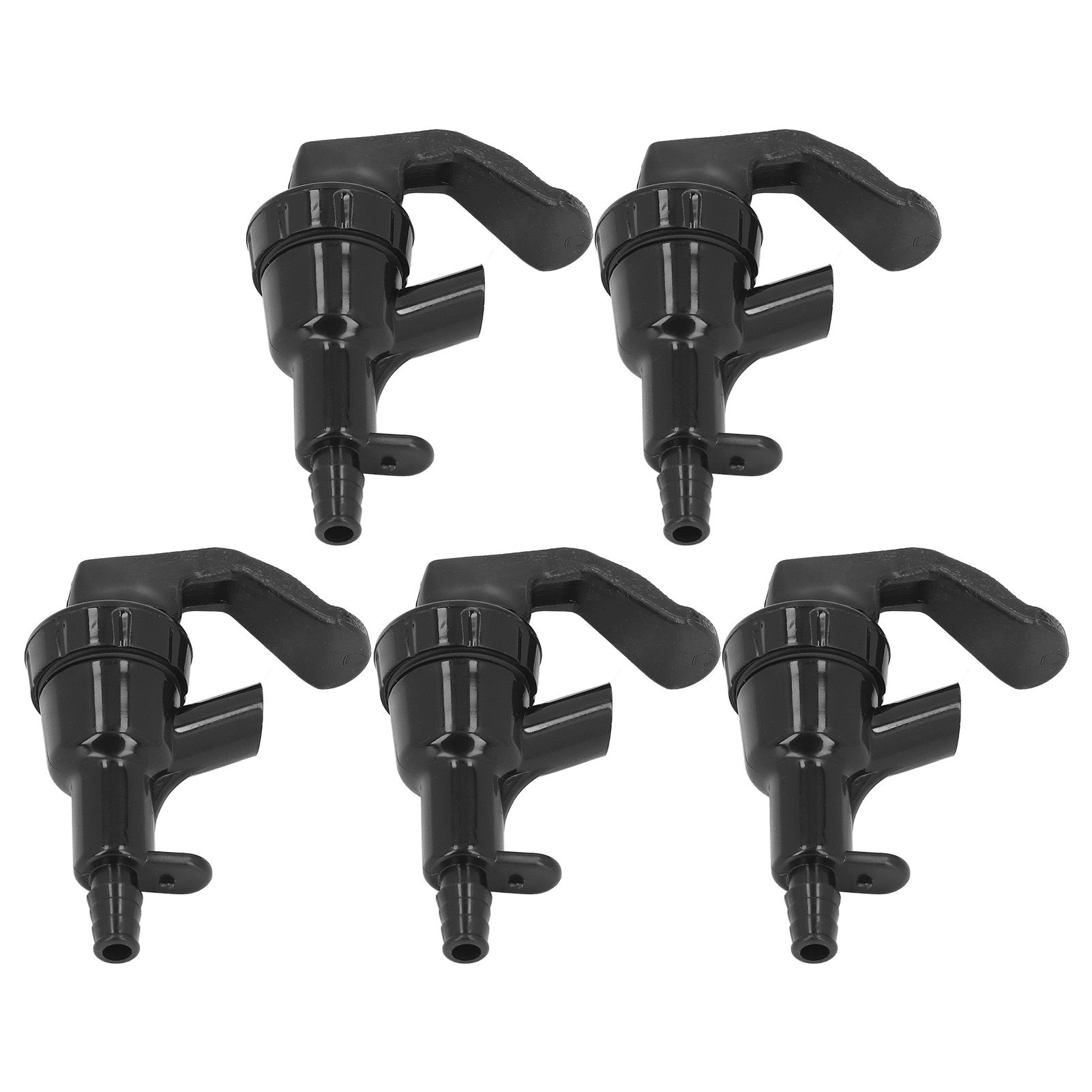5Pcs Beer Tap Brewing Barrel Faucet ABS 20PSI 1/4in Bard Connector 3/16in Outlet Set Kit - Image 4
