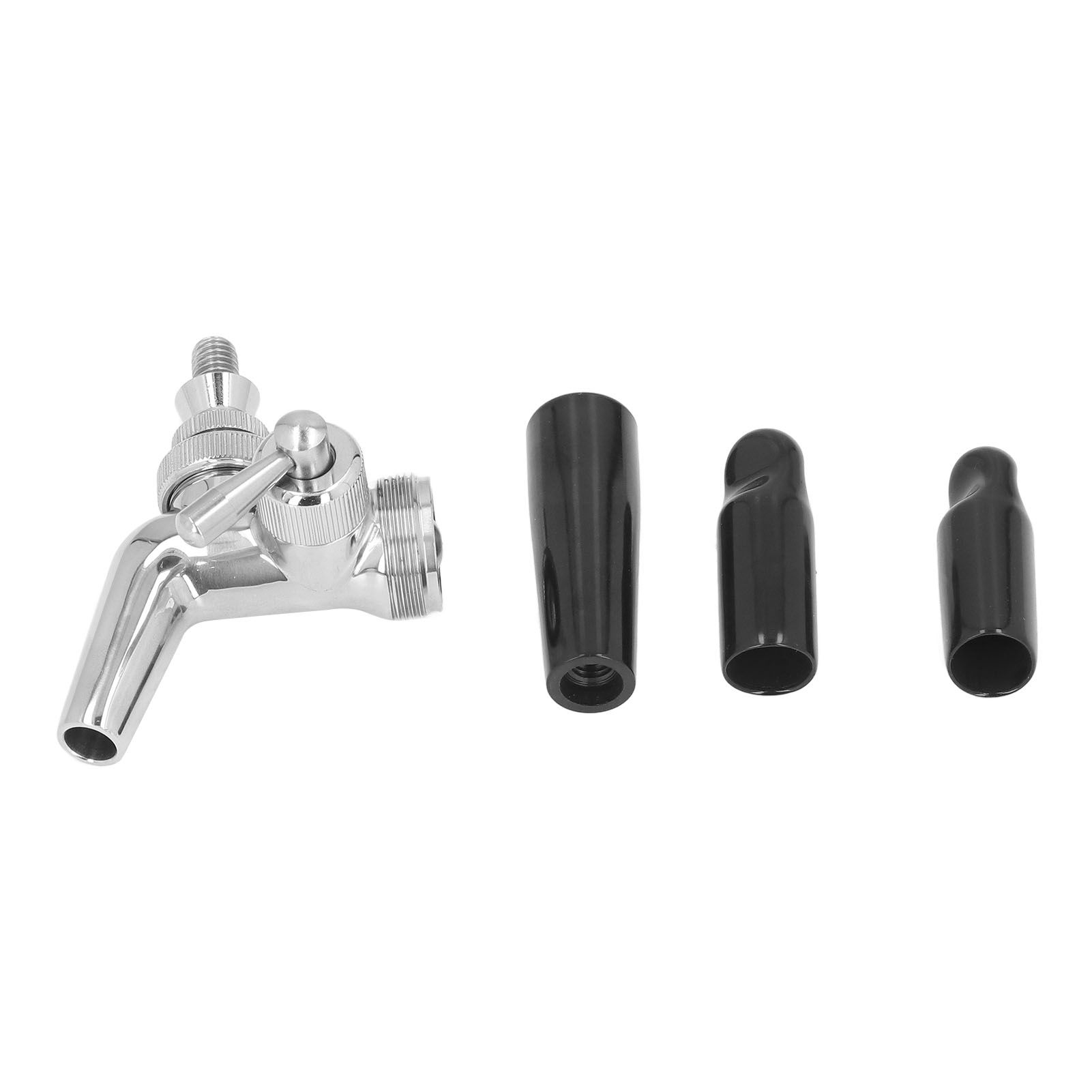 Beer Flow Control Faucet Stainless Steel Beer Tap with Dust Cover Handle for Homebrewing - Image 2