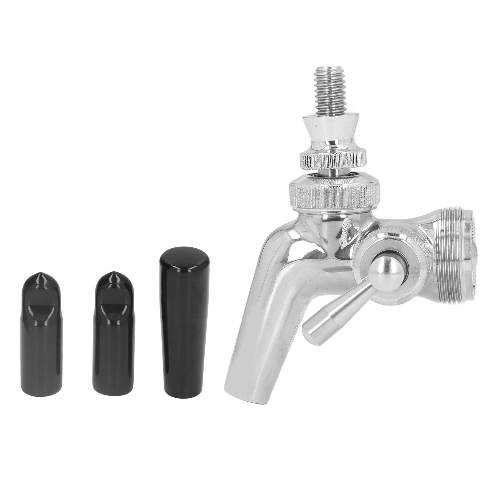 Beer Flow Control Faucet Stainless Steel Beer Tap with Dust Cover Handle for Homebrewing - Image 3