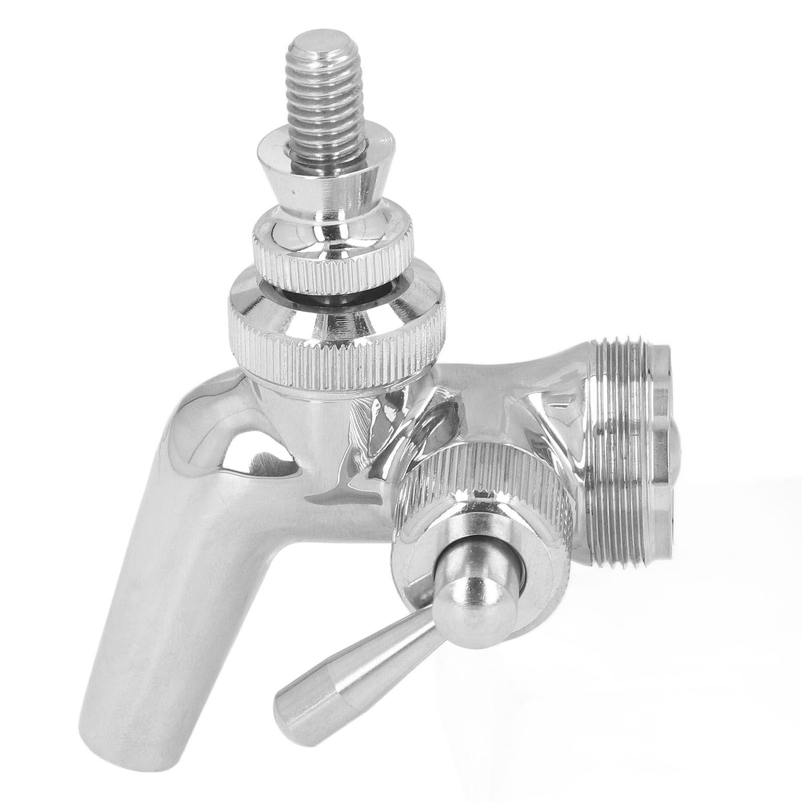 Beer Flow Control Faucet Stainless Steel Beer Tap with Dust Cover Handle for Homebrewing - Image 4