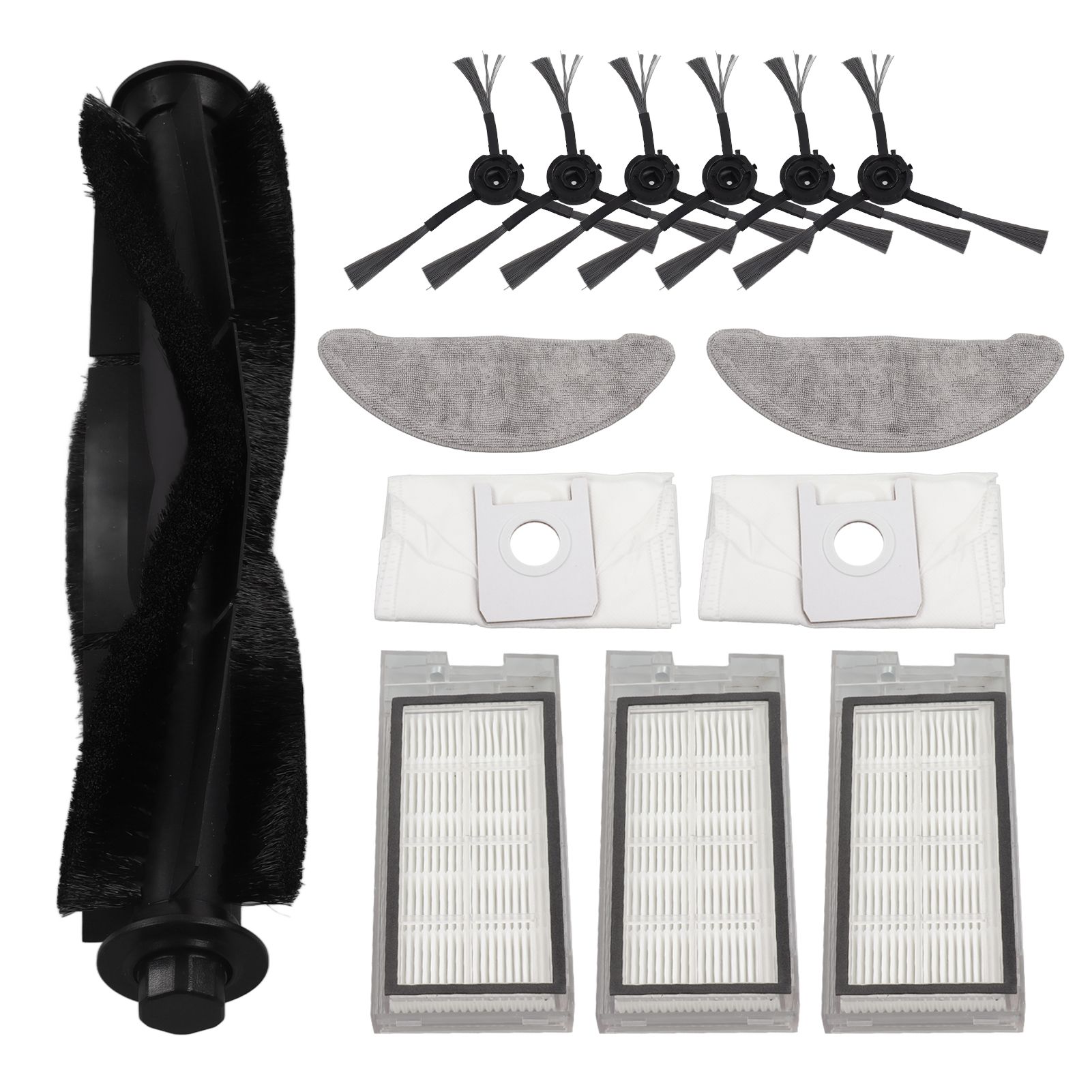 Robot Vacuum Cleaner Accessory Brush Dust Bag Cleaning Cloth Set Kit for EVE PLUS - Image 1