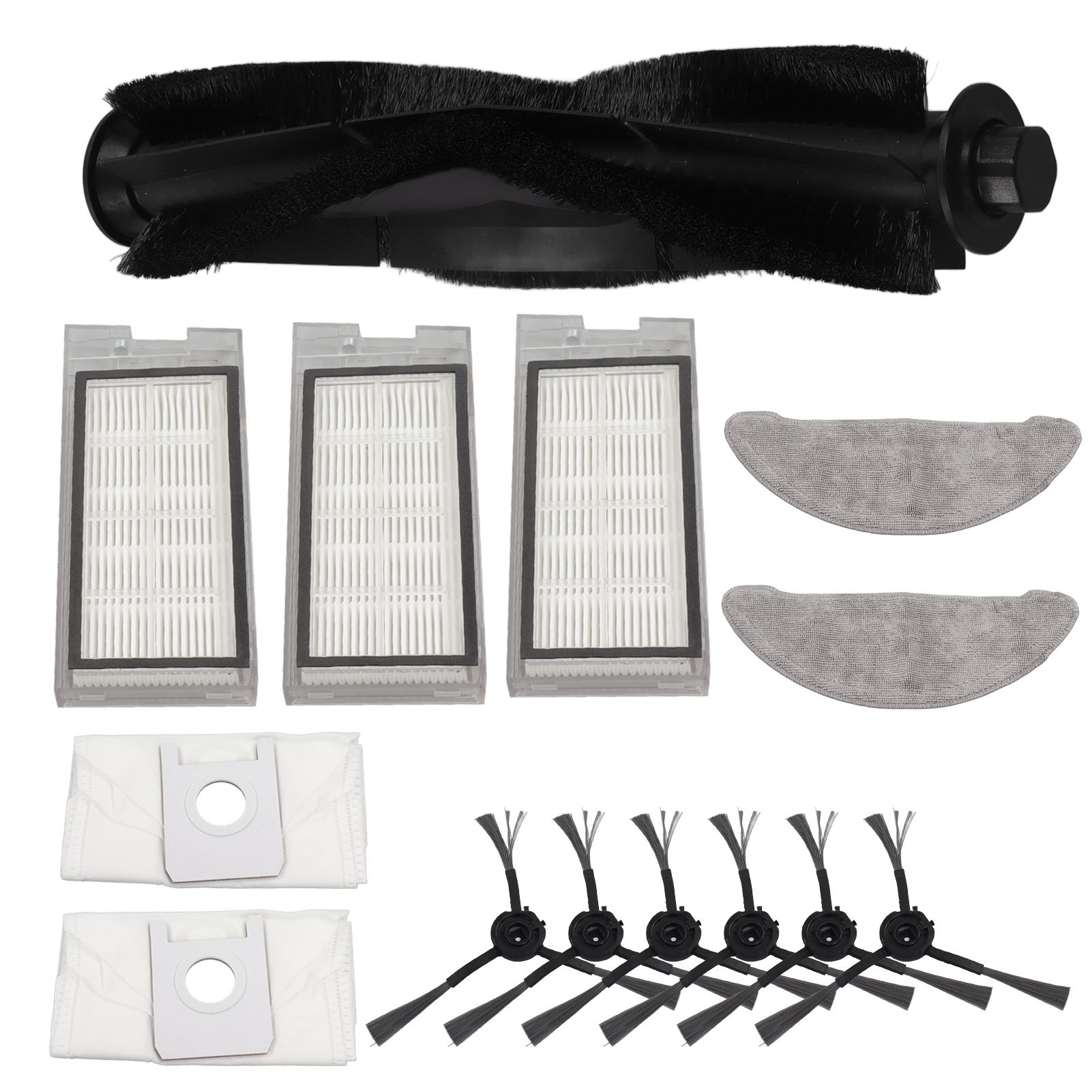 Robot Vacuum Cleaner Accessory Brush Dust Bag Cleaning Cloth Set Kit for EVE PLUS - Image 4