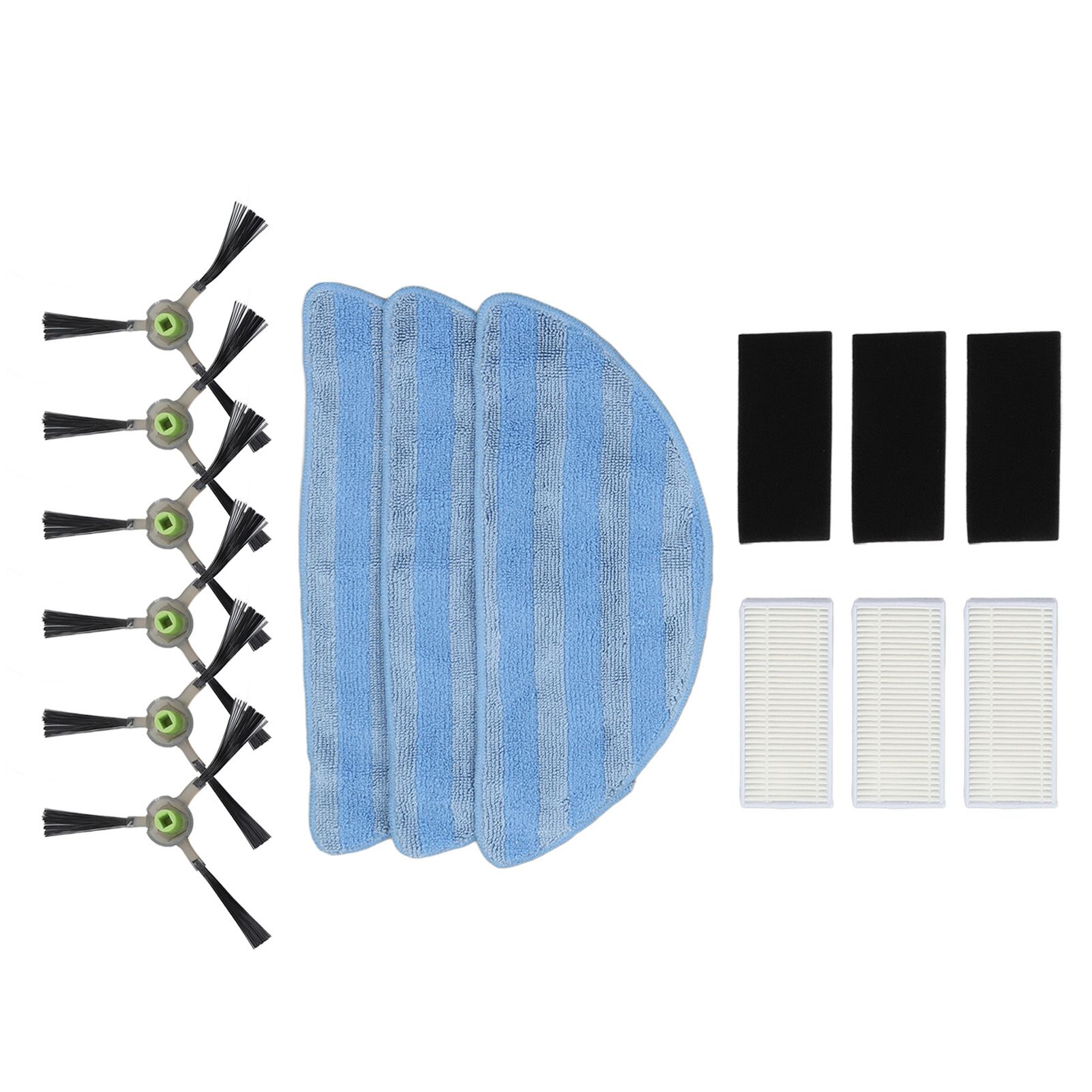 Vacuum Cleaner Accessories Kit High Strength Sweeping Robot Cleaning Rag Filter Side Brush Replacement Parts - Image 2