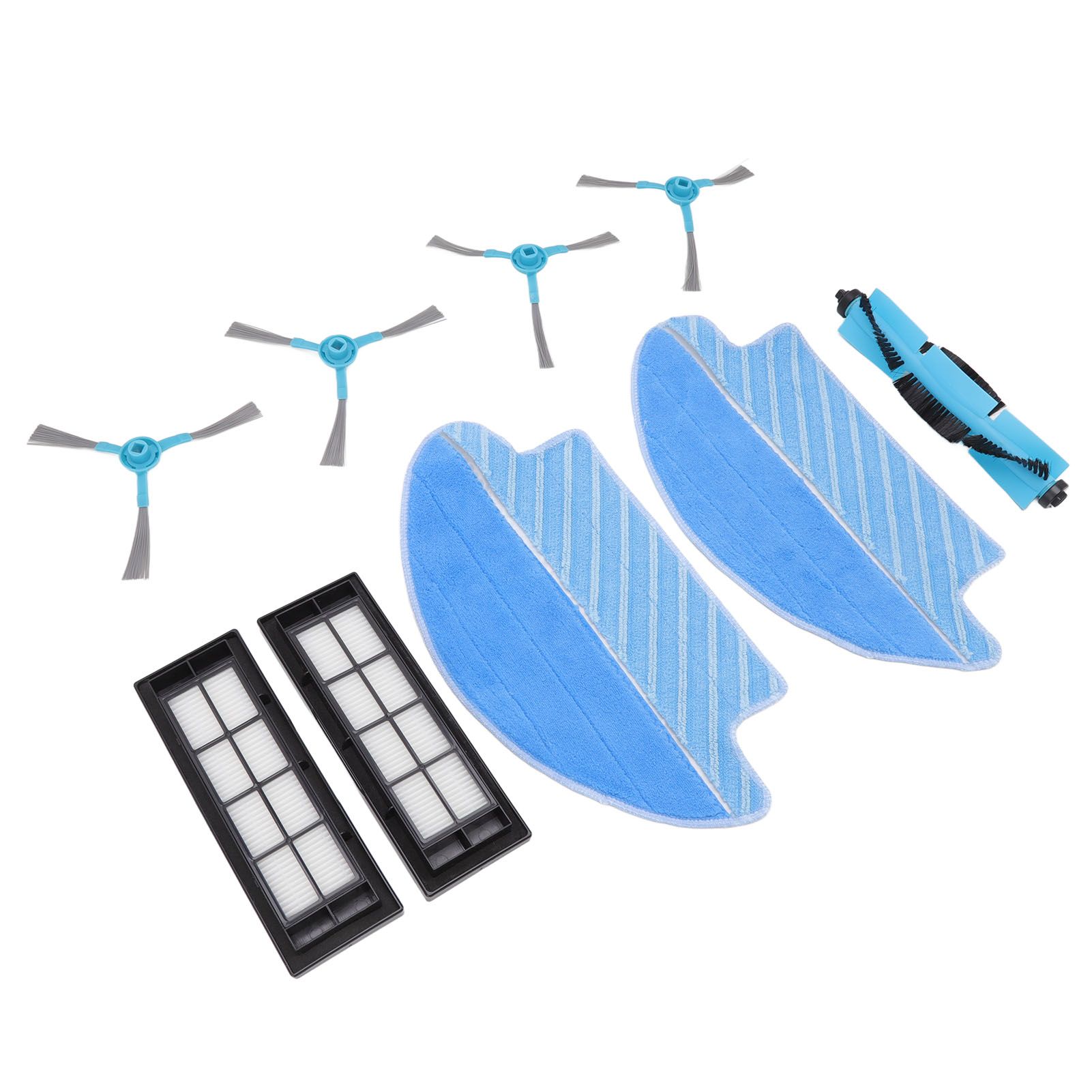 9 Pcs Vacuum Parts Replacement Main Brush Side Brush Filter Mop Vacuum Cleaner Accessories Kit for Conga 3090 - Image 2