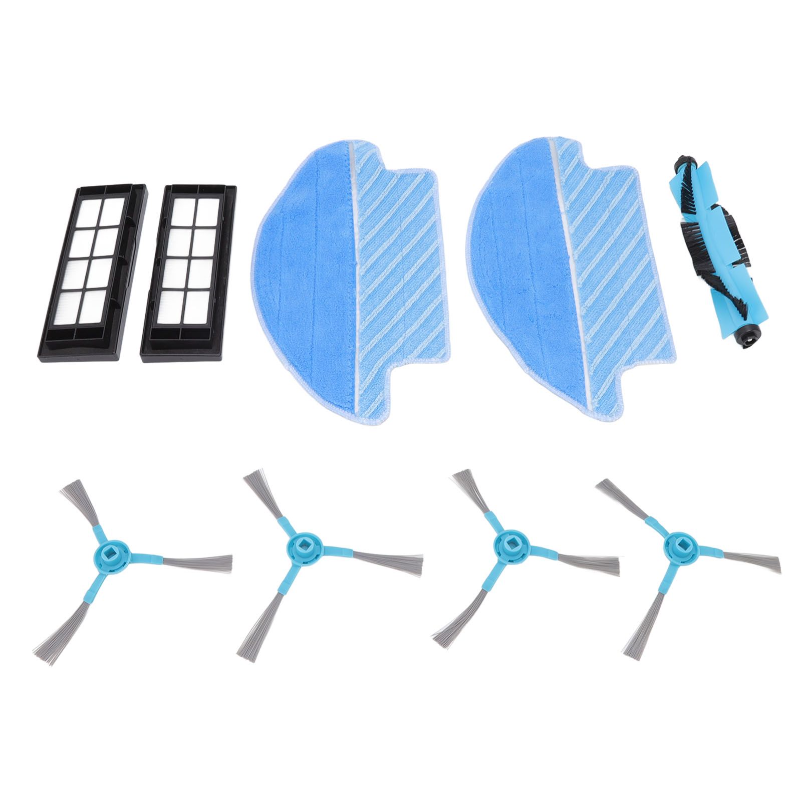 9 Pcs Vacuum Parts Replacement Main Brush Side Brush Filter Mop Vacuum Cleaner Accessories Kit for Conga 3090 - Image 3