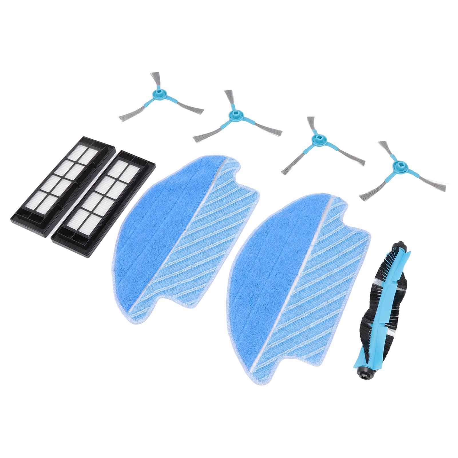 9 Pcs Vacuum Parts Replacement Main Brush Side Brush Filter Mop Vacuum Cleaner Accessories Kit for Conga 3090 - Image 4