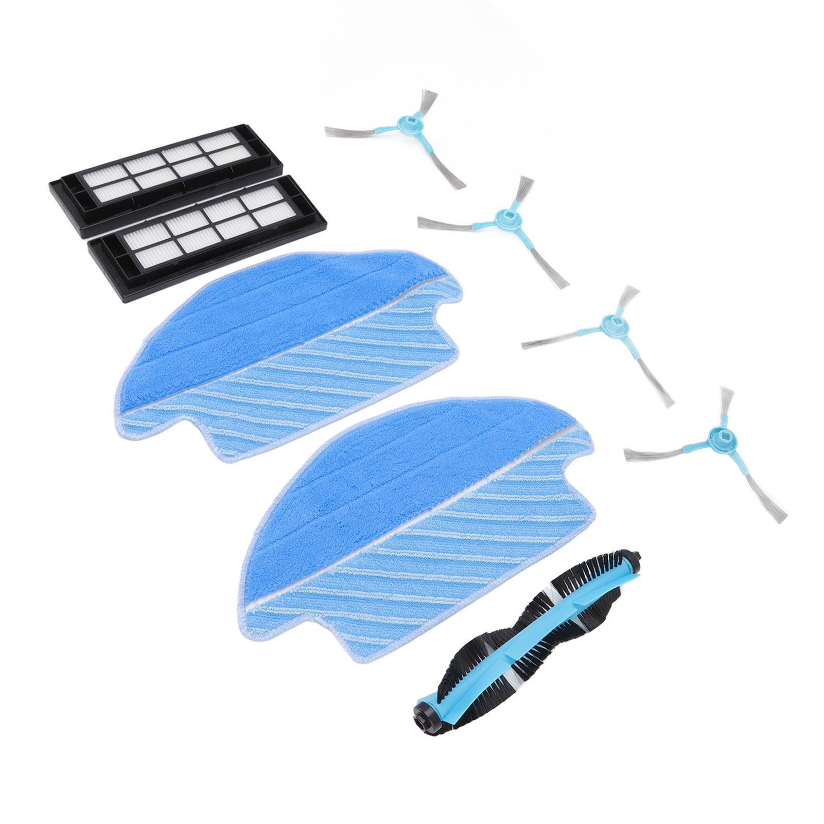 9 Pcs Vacuum Parts Replacement Main Brush Side Brush Filter Mop Vacuum Cleaner Accessories Kit for Conga 3090 - Image 8
