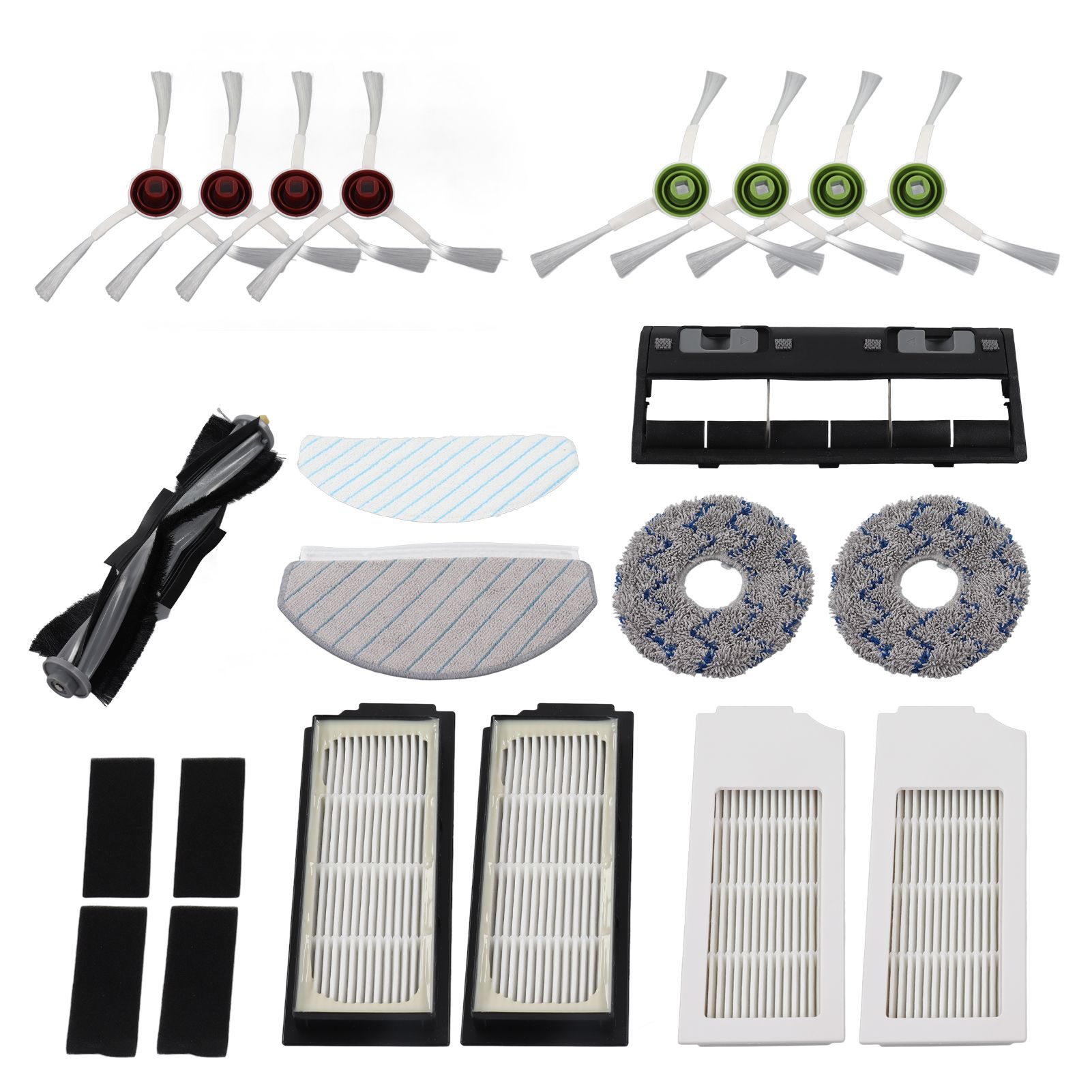 Robot Cleaner Accessory Kit Main Brush Side Brush Waved Mop Washable Mop Cloth Filter for T10 - Image 1