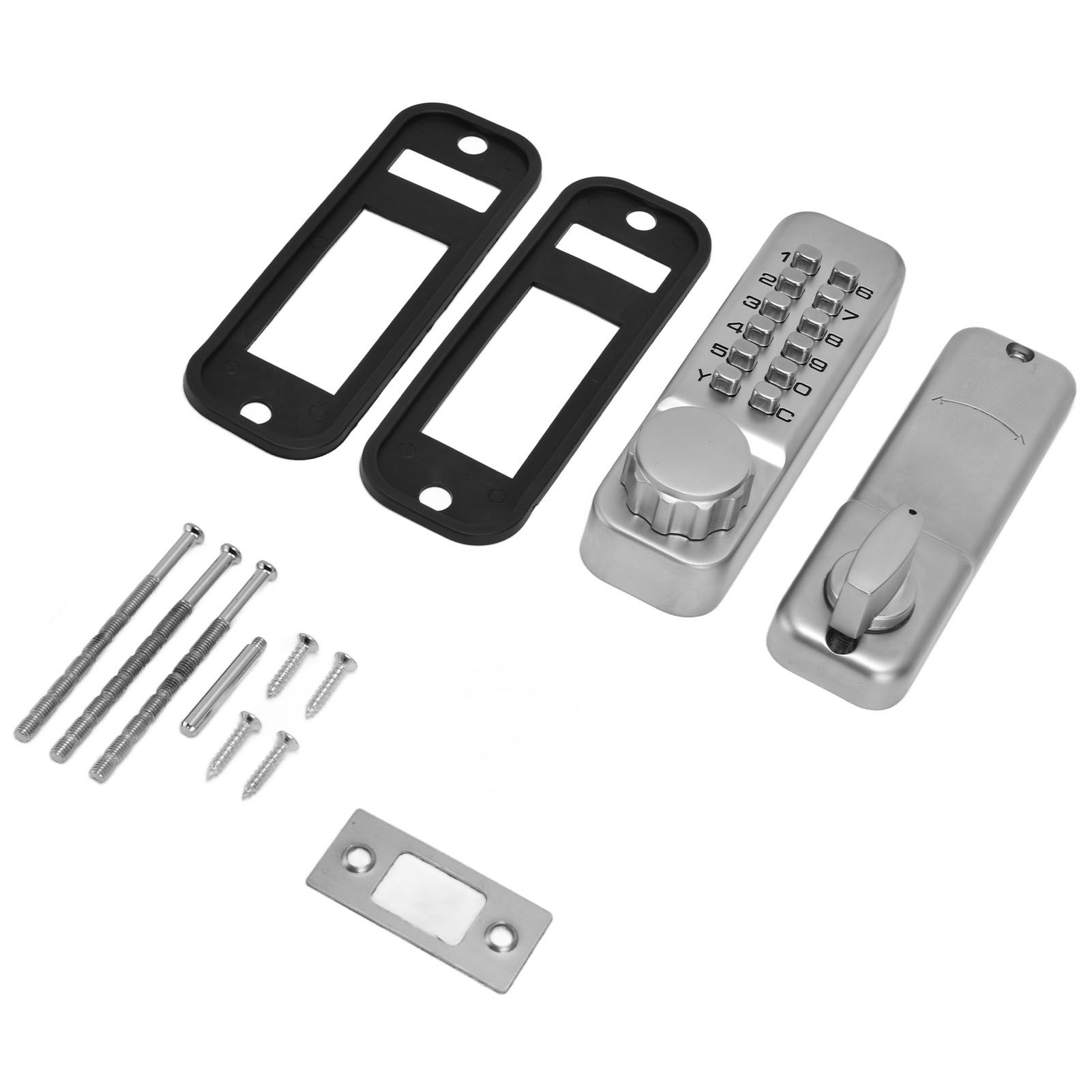 Digit Password Lock Zinc Alloy Coded Door Lock Waterproof Keyless Door Lock for Home Office - Image 6