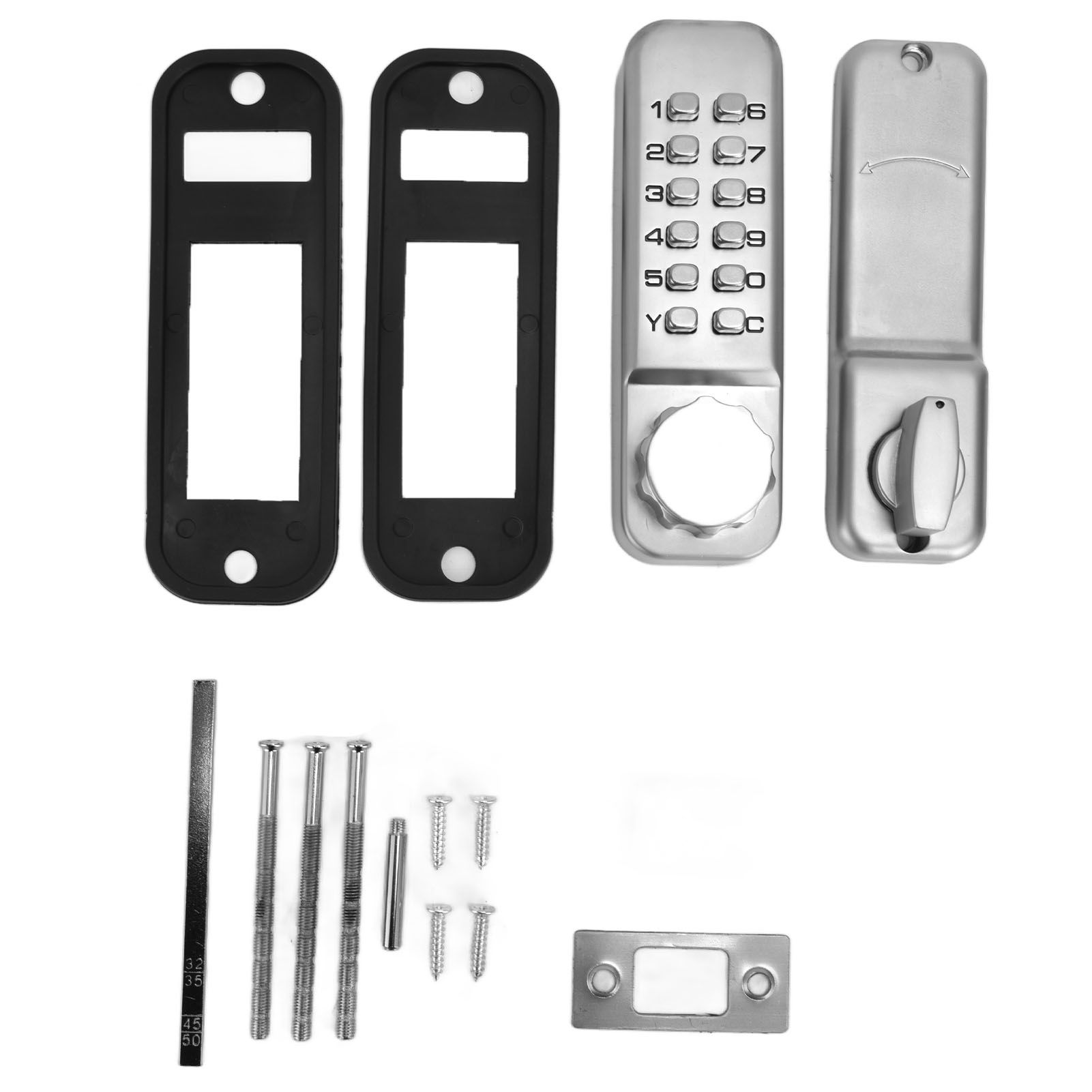 Digit Password Lock Zinc Alloy Coded Door Lock Waterproof Keyless Door Lock for Home Office - Image 7