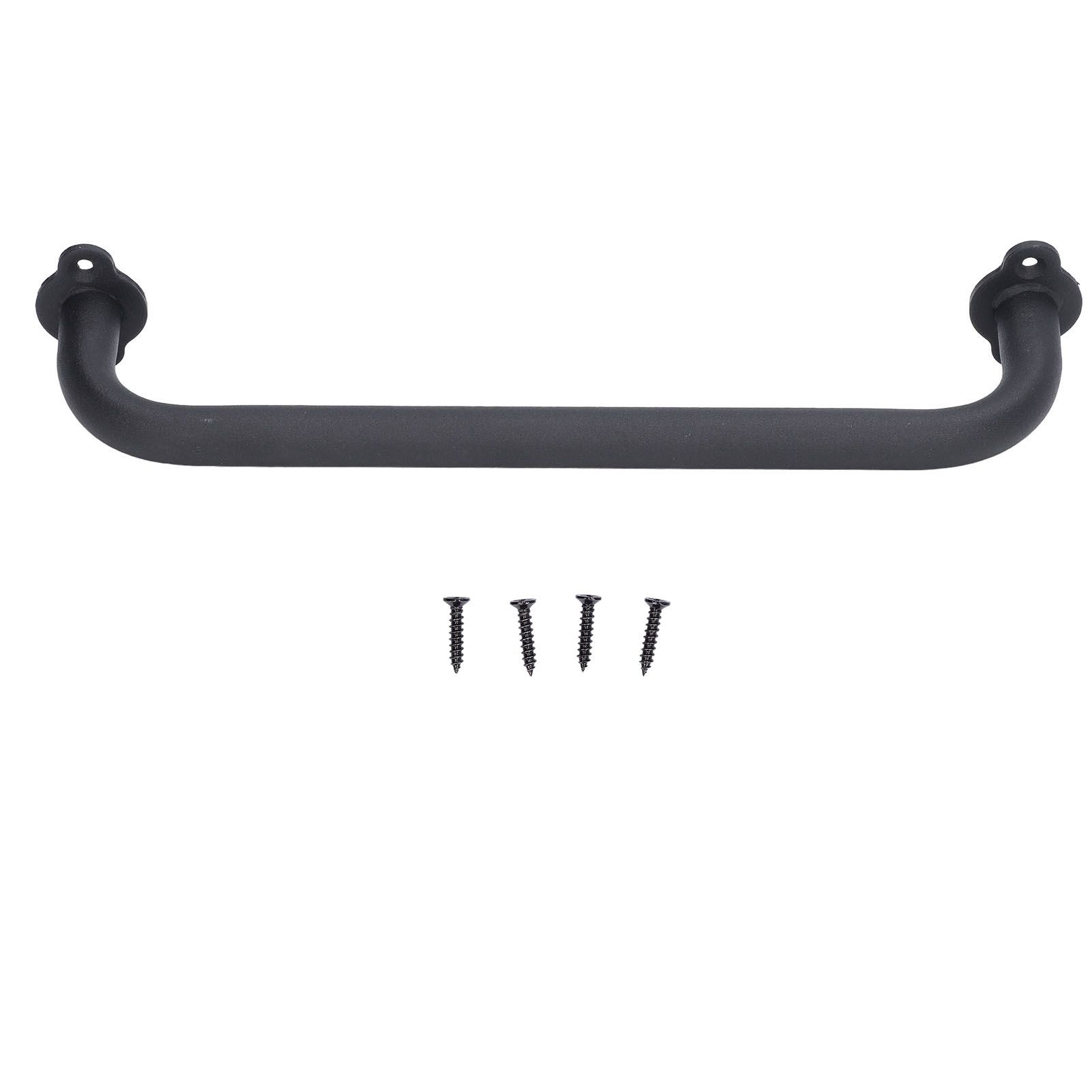 Barn Door Handle Black Carbon Steel Interior Wooden Door Matte Handle for Wooden Gate Shed Cabinet Door - Image 2