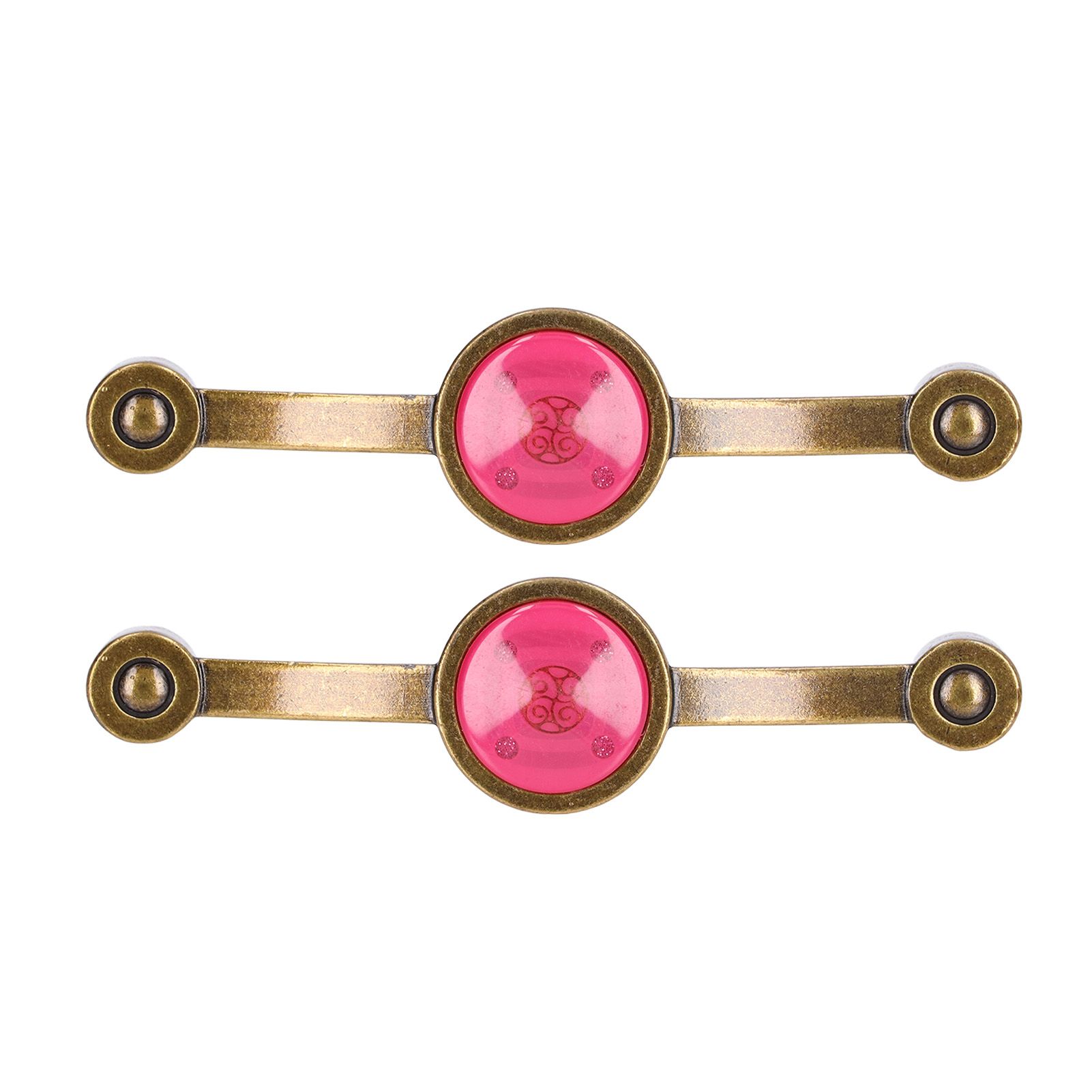 2 Pcs Zinc Alloy Antique Copper Handle European Modern Pastoral Color Acrylic Handle for Cabinet DrawerPink - Image 3