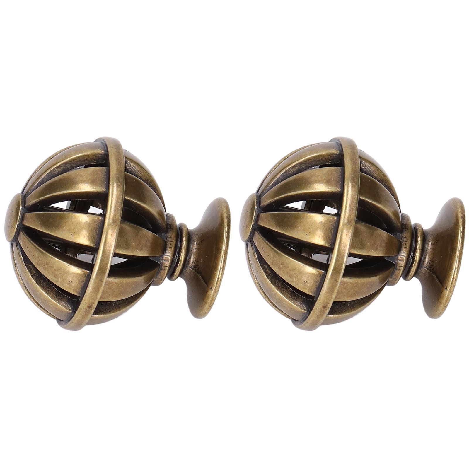 2Set Cabinet Knob Birdcage Hollow Closet Drawer Knob Zinc Alloy Wardrobe Knob for Home Decoration366 Birdcage Bronze - Image 8