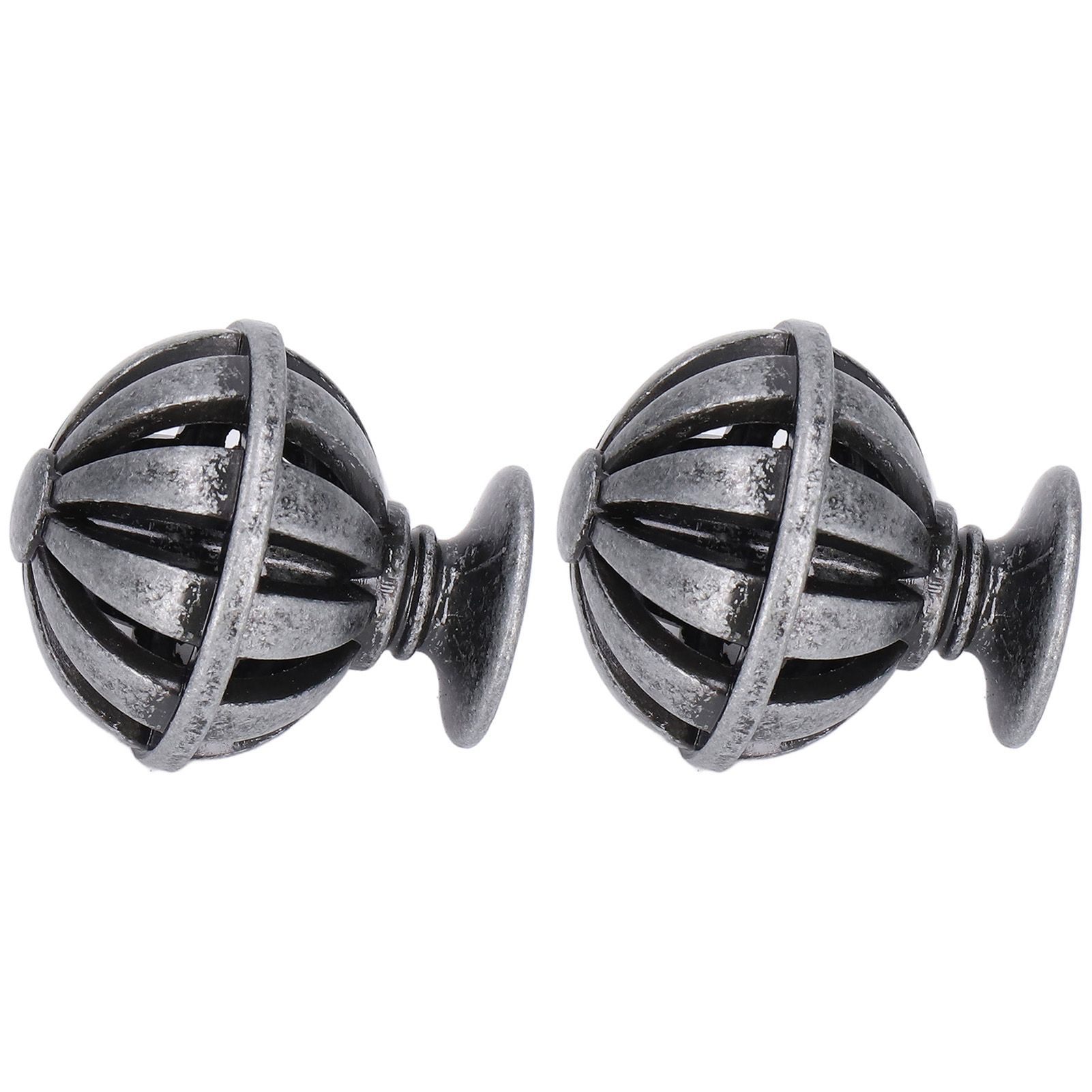 2Set Cabinet Knob Birdcage Hollow Closet Drawer Knob Zinc Alloy Wardrobe Knob for Home Decoration366 Birdcag Antique Silver - Image 5