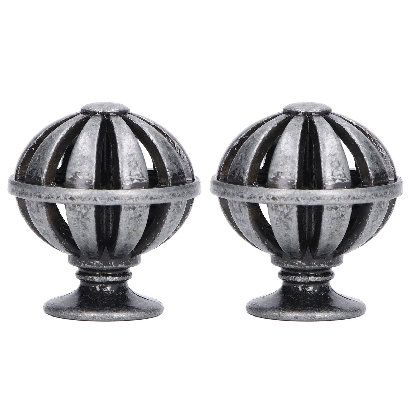 2Set Cabinet Knob Birdcage Hollow Closet Drawer Knob Zinc Alloy Wardrobe Knob for Home Decoration366 Birdcag Antique Silver - Image 6